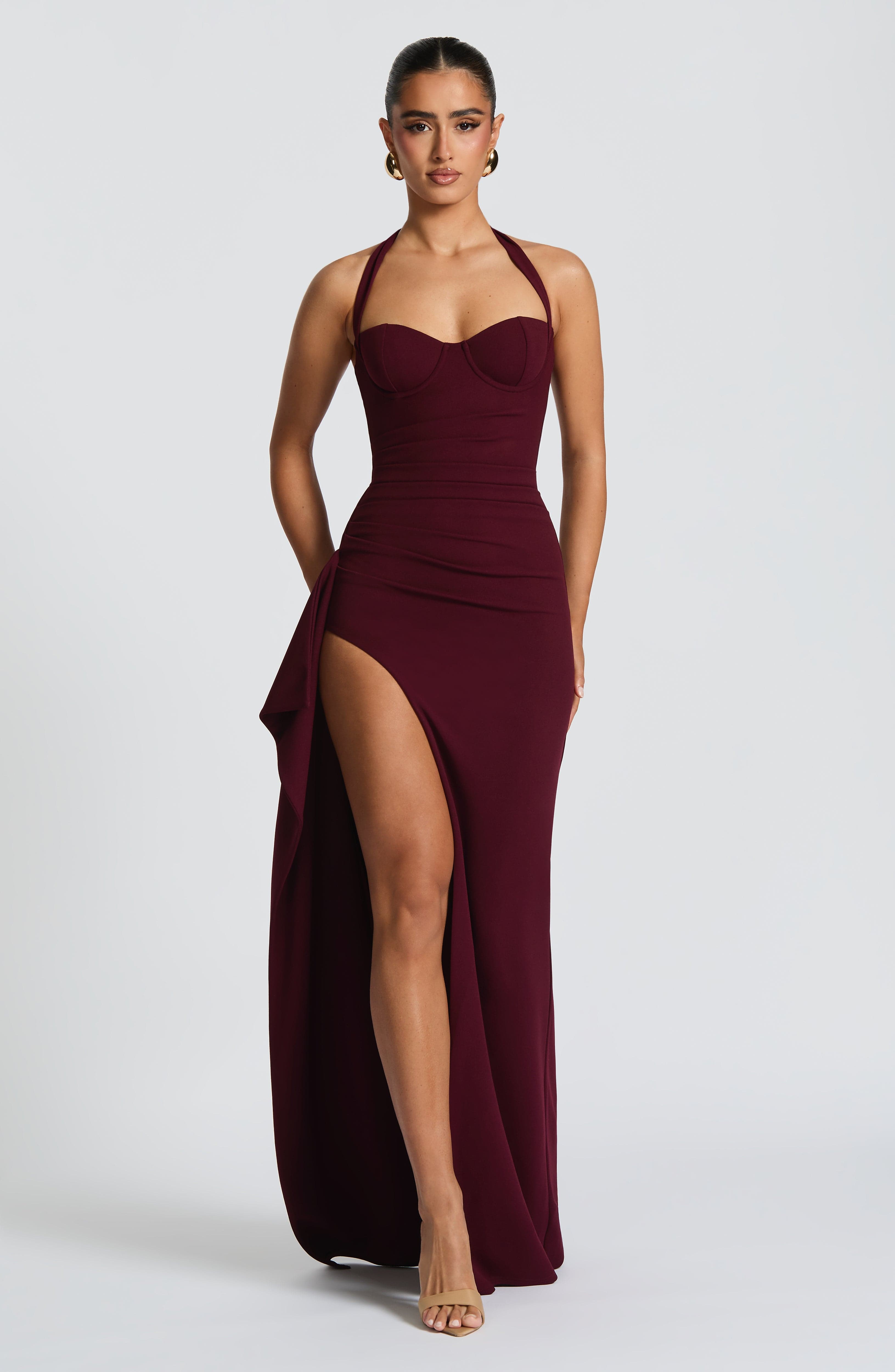 Kiraz Cila Genette Maxi Elbise