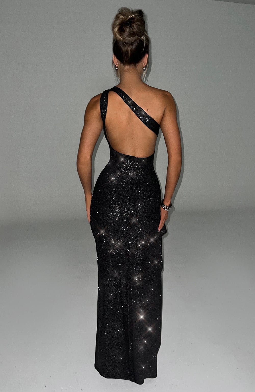 Genevieve Maxi Siyah Elbise