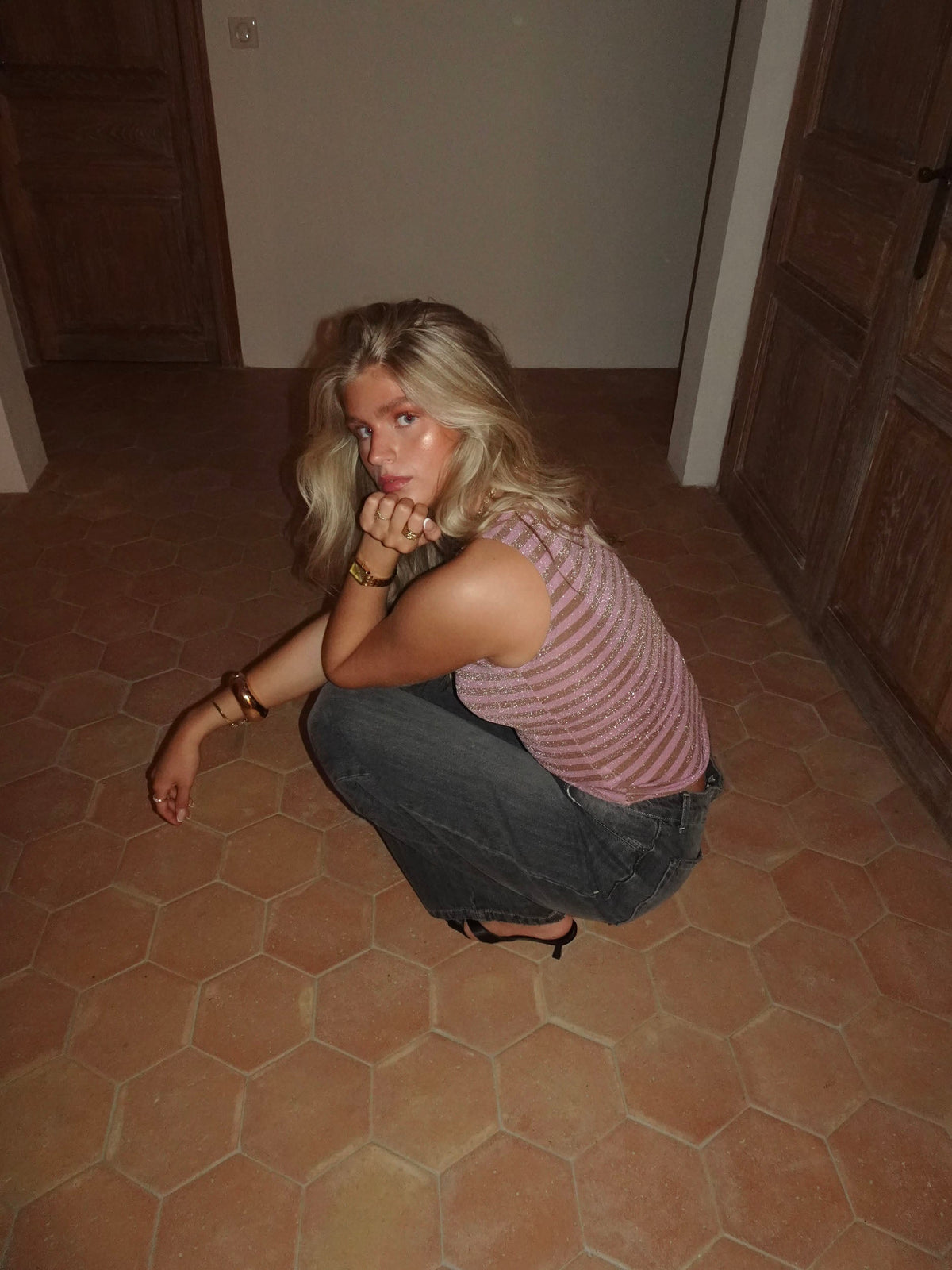 Mor Simli Emmeline Bluz