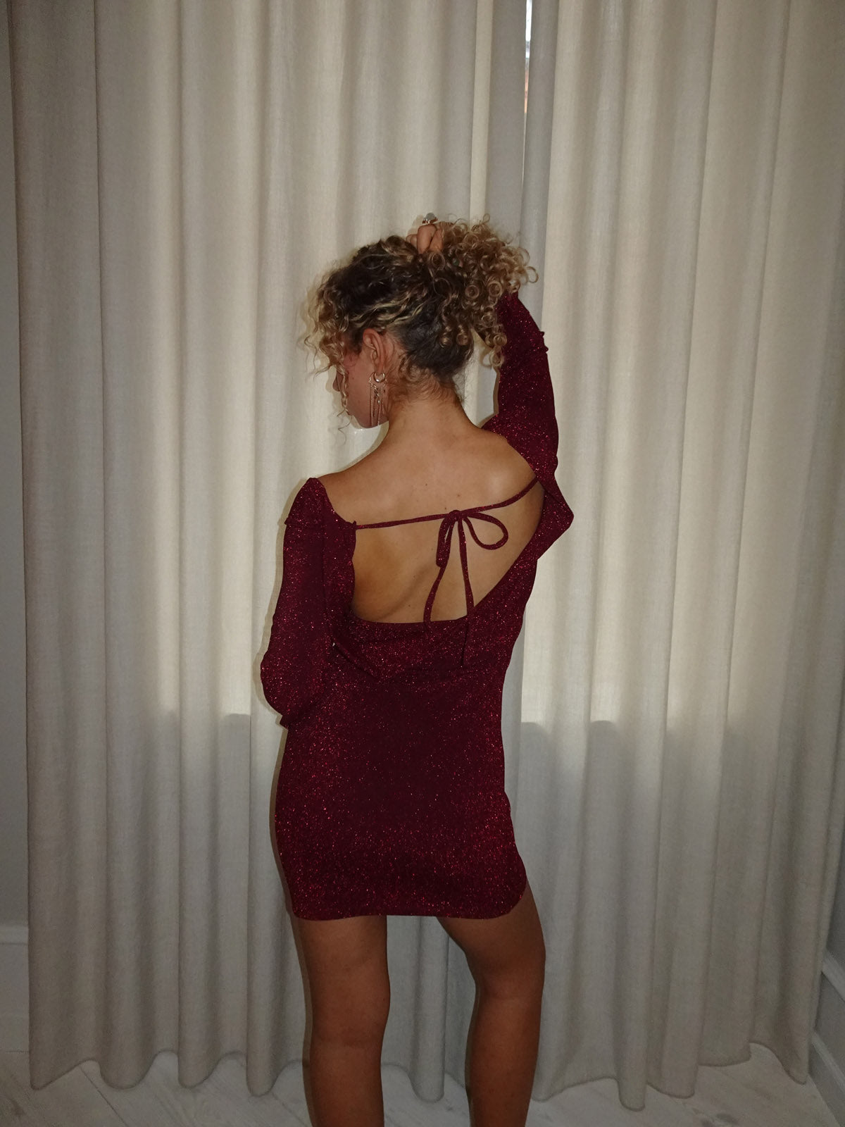Solange Parlak Kırmızı Elbise