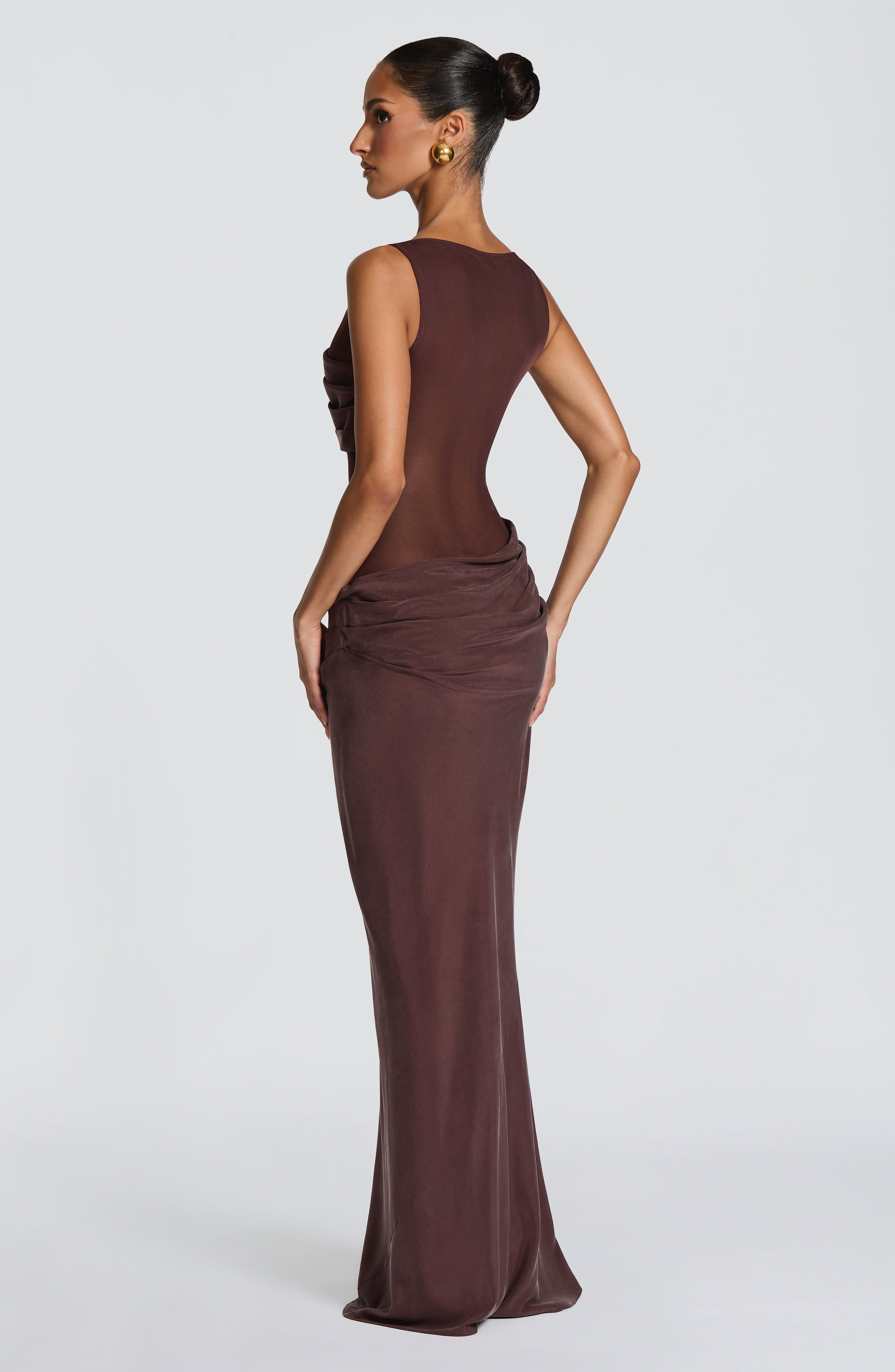 Gracelyn Maxi Erik Moru Elbise