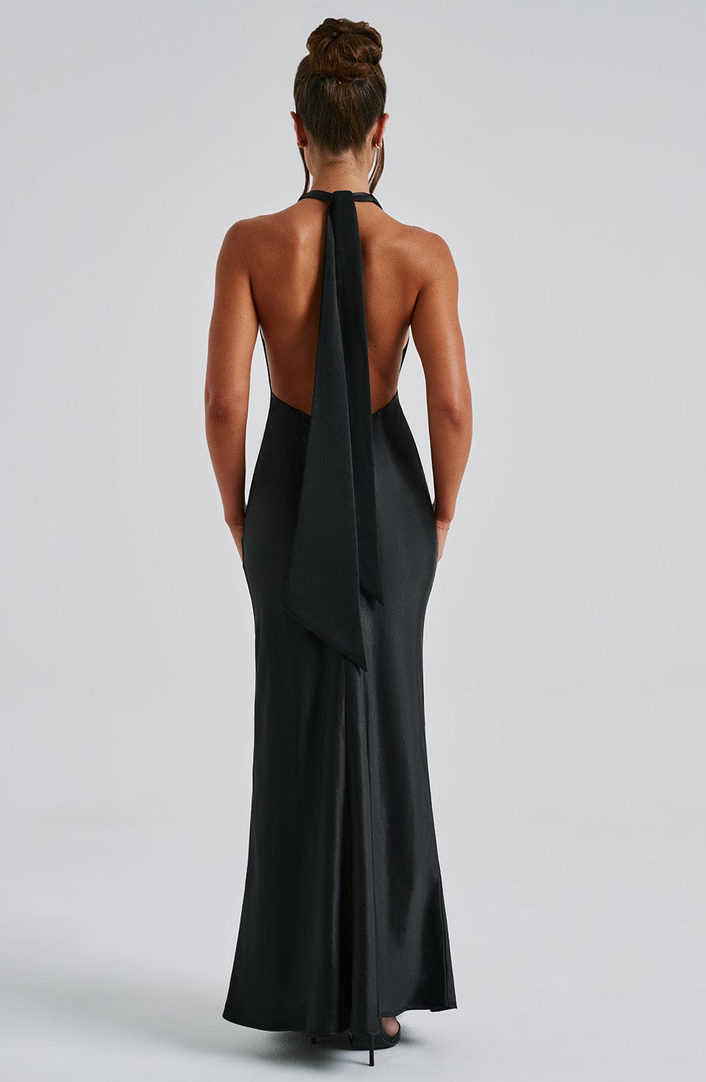 Siyah Halo Maxi Elbise
