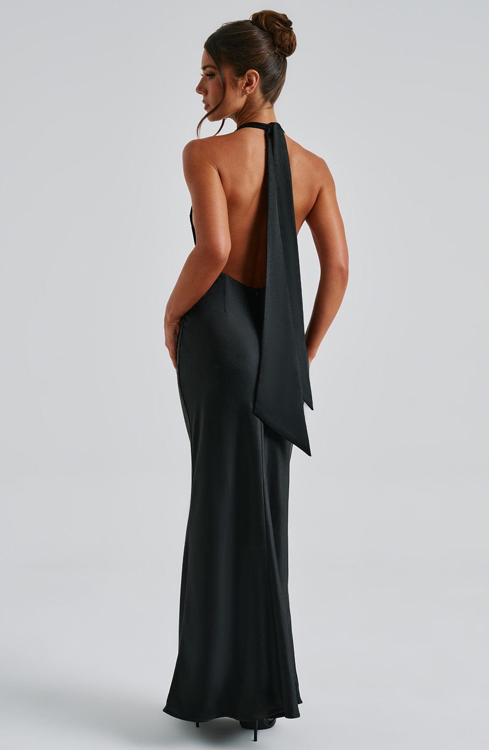 Siyah Halo Maxi Elbise