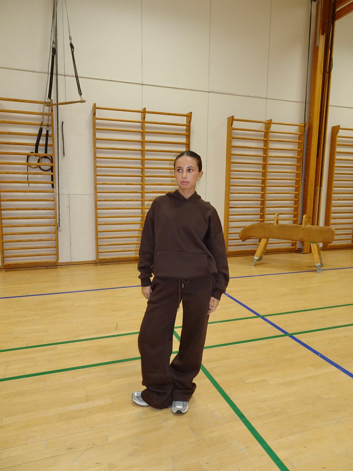 Anelise Kahverengi Kapüşonlu Sweatshirt
