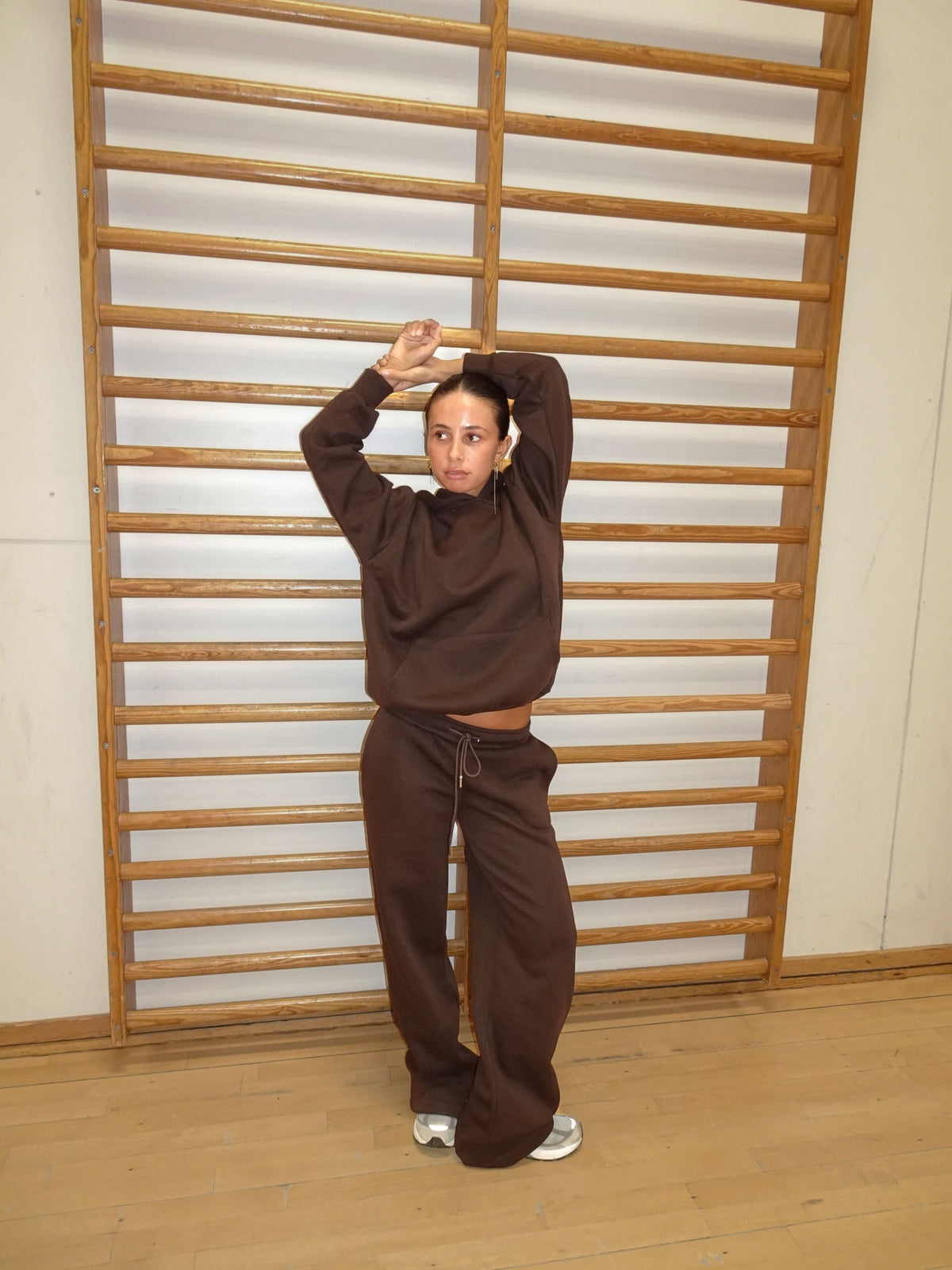 Anelise Kahverengi Kapüşonlu Sweatshirt