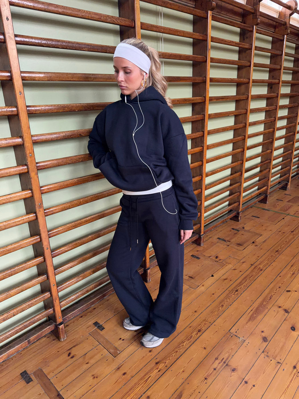 Anelise Lacivert Kapüşonlu Sweatshirt
