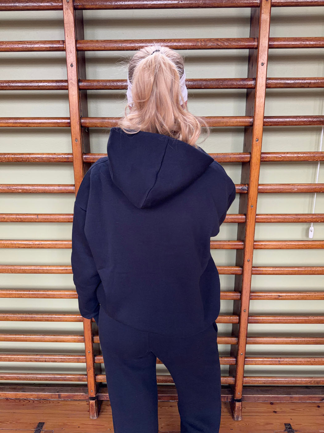 Anelise Lacivert Kapüşonlu Sweatshirt