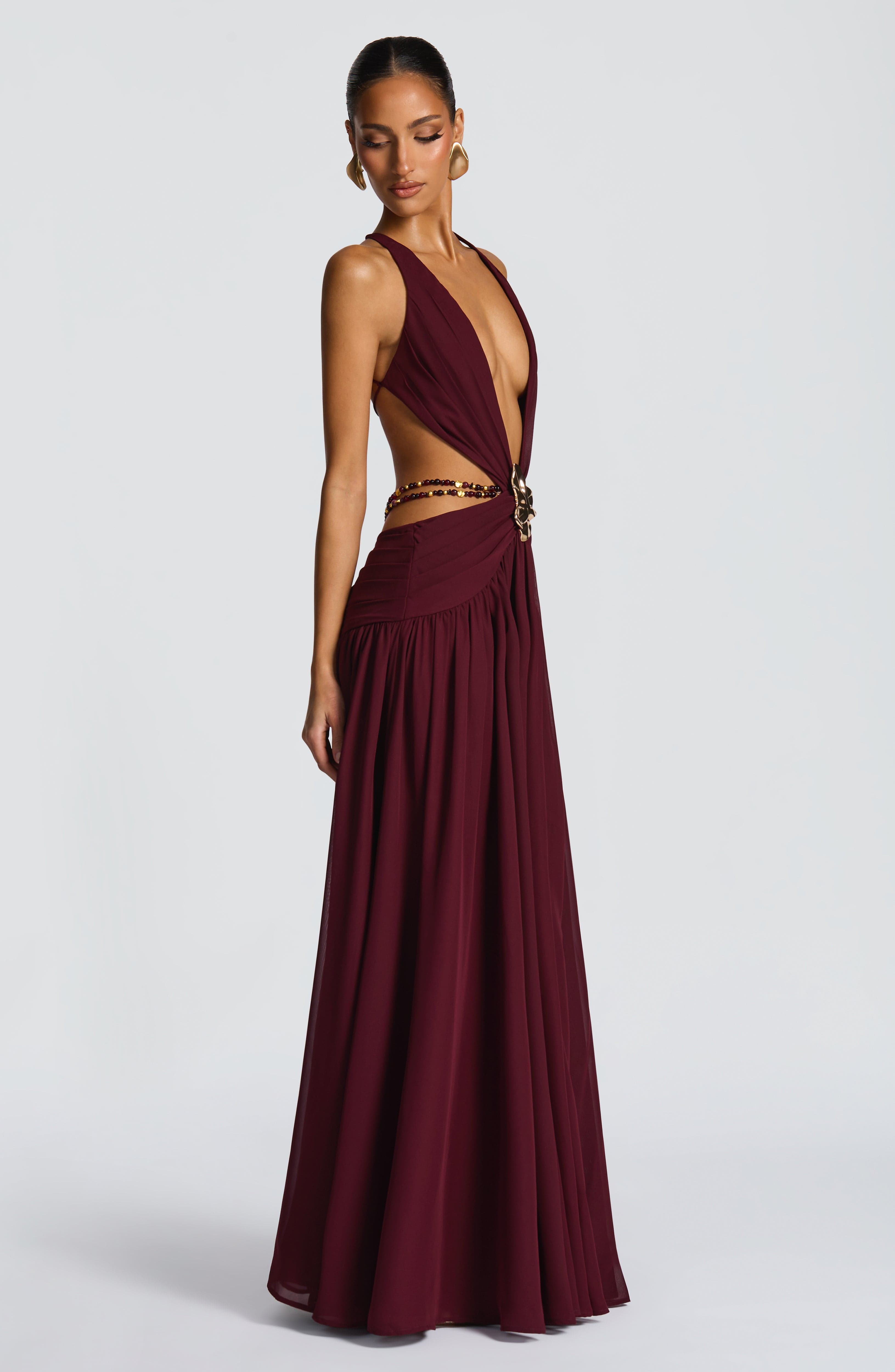 Indianna Maxi Kiraz Elbise