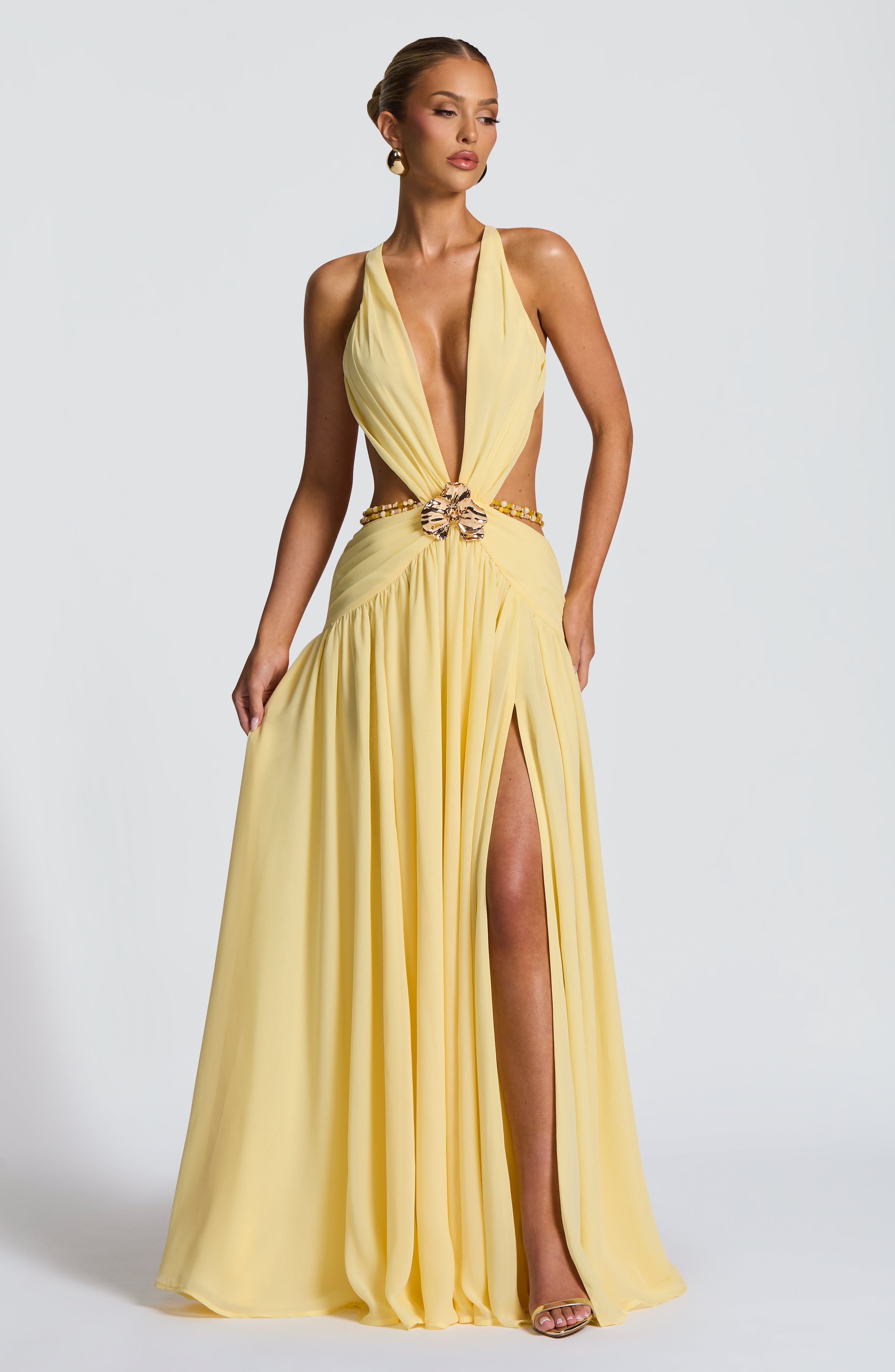 İndiana Limon Maxi Elbise