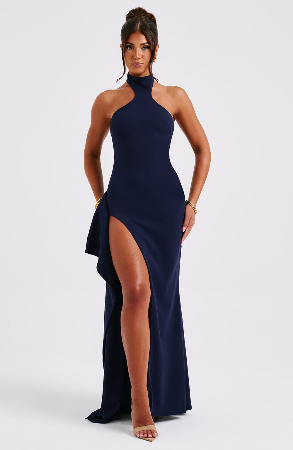 Isadora Lacivert Maxi Elbise