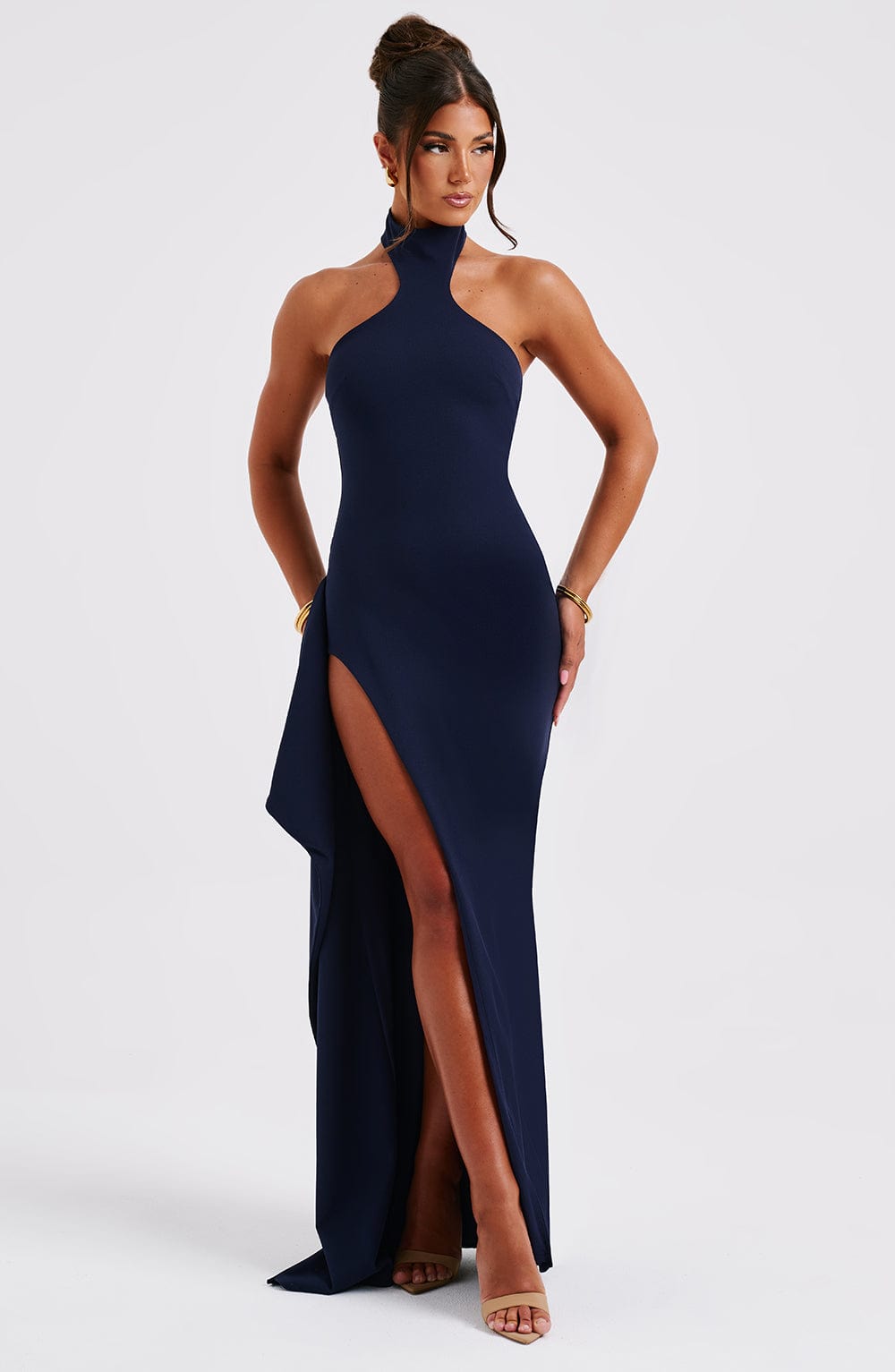 Isadora Lacivert Maxi Elbise