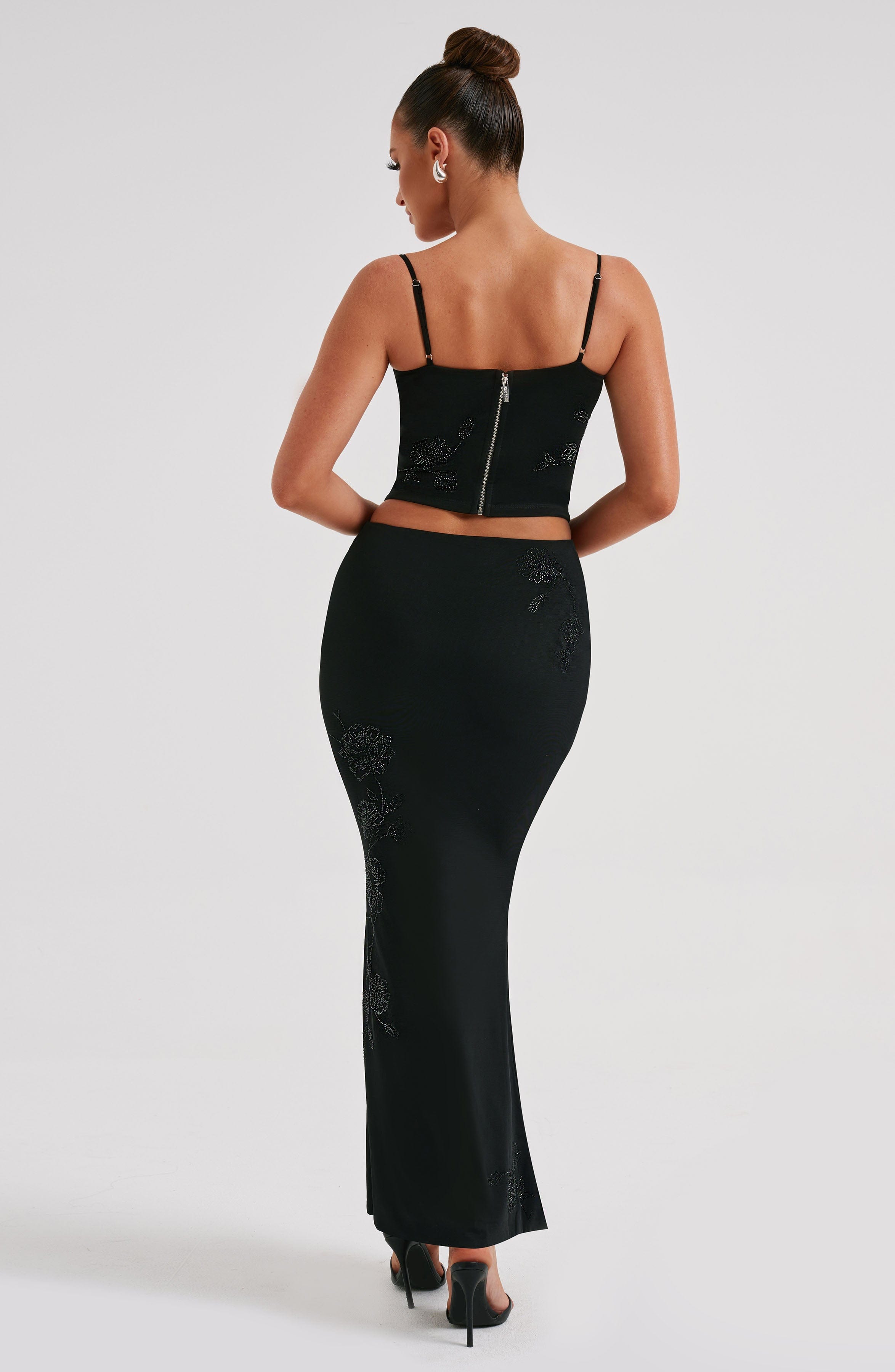 İzi Maxi Siyah Etek