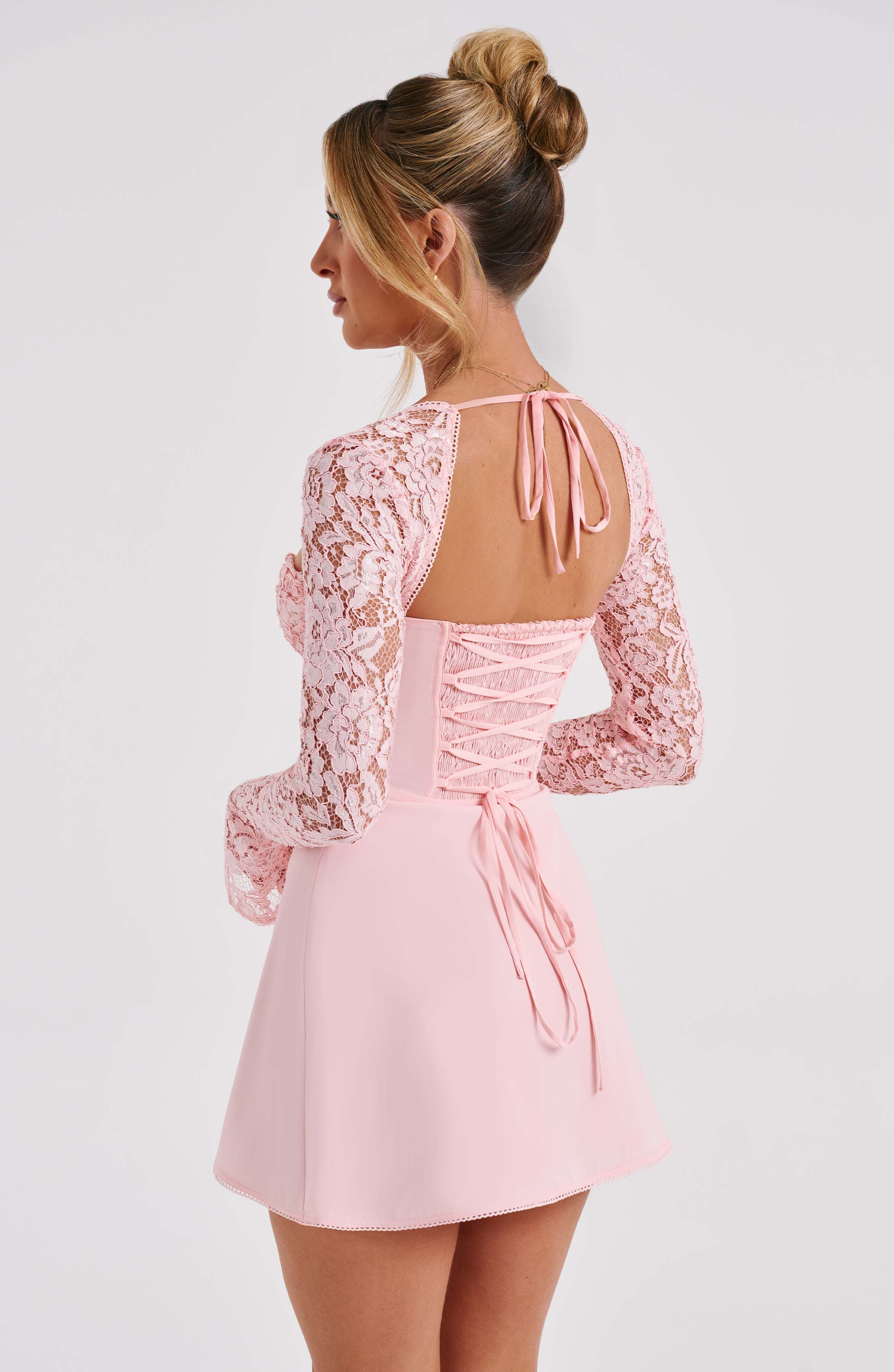 Jacinta Mini Pembe Elbise