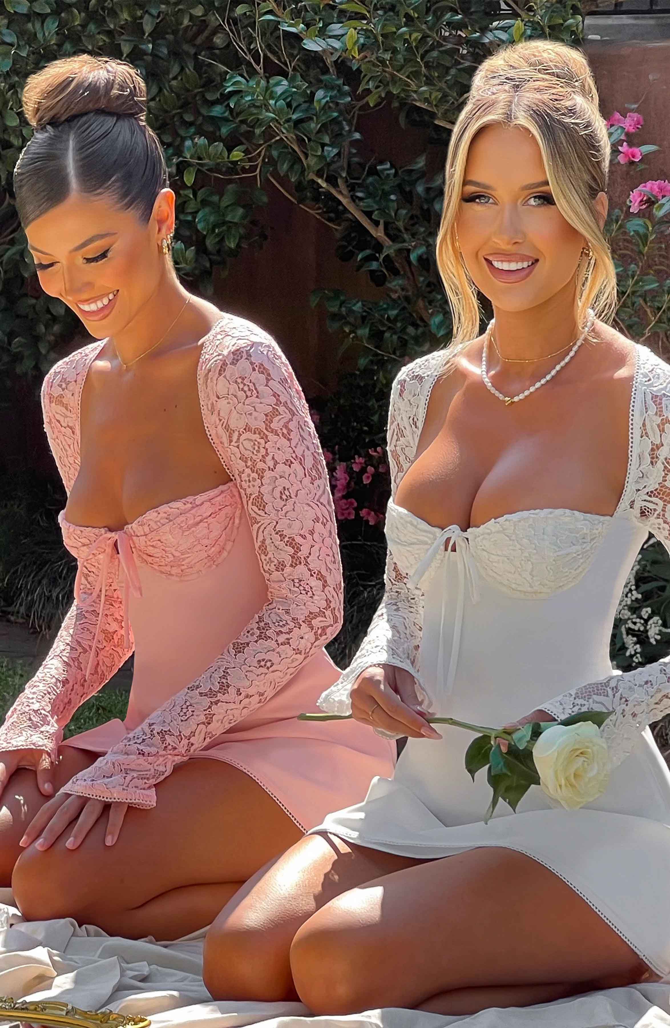 Jacinta Mini Pembe Elbise