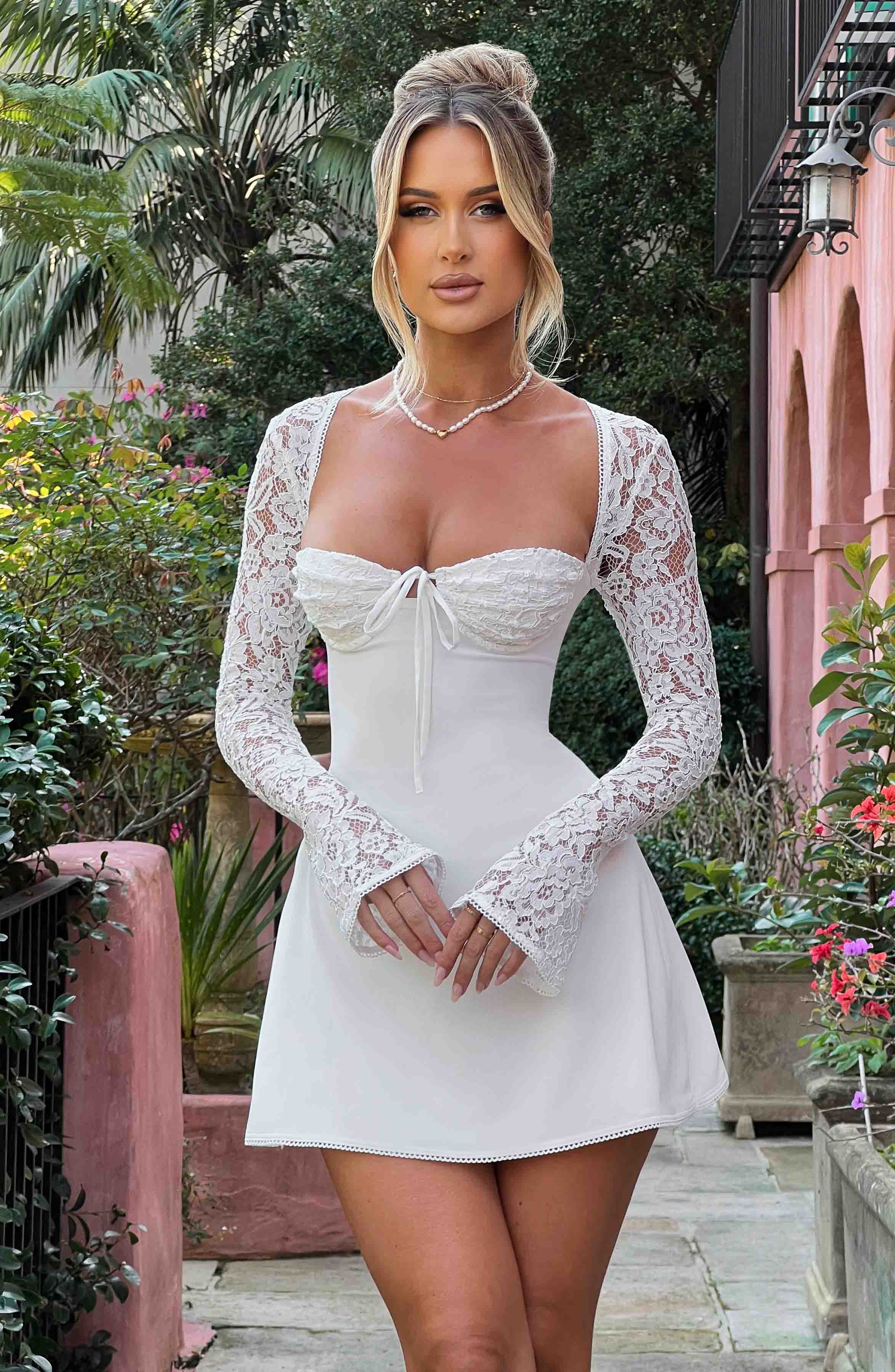 Jacinta Mini Krem Elbise