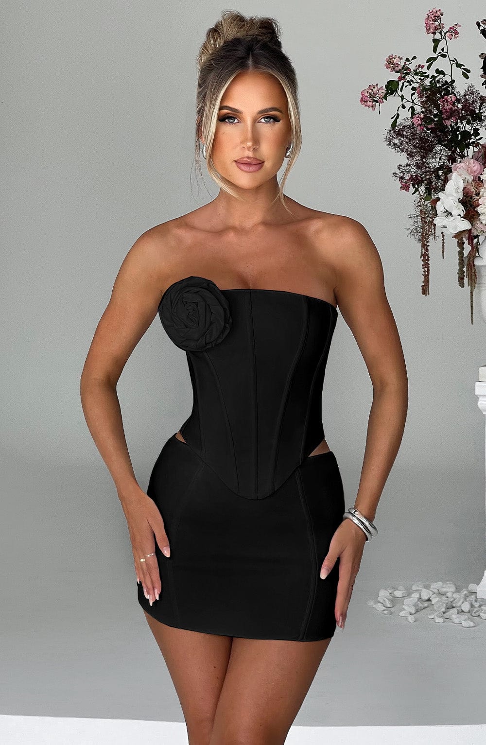 Jacquie Mini Siyah Etek