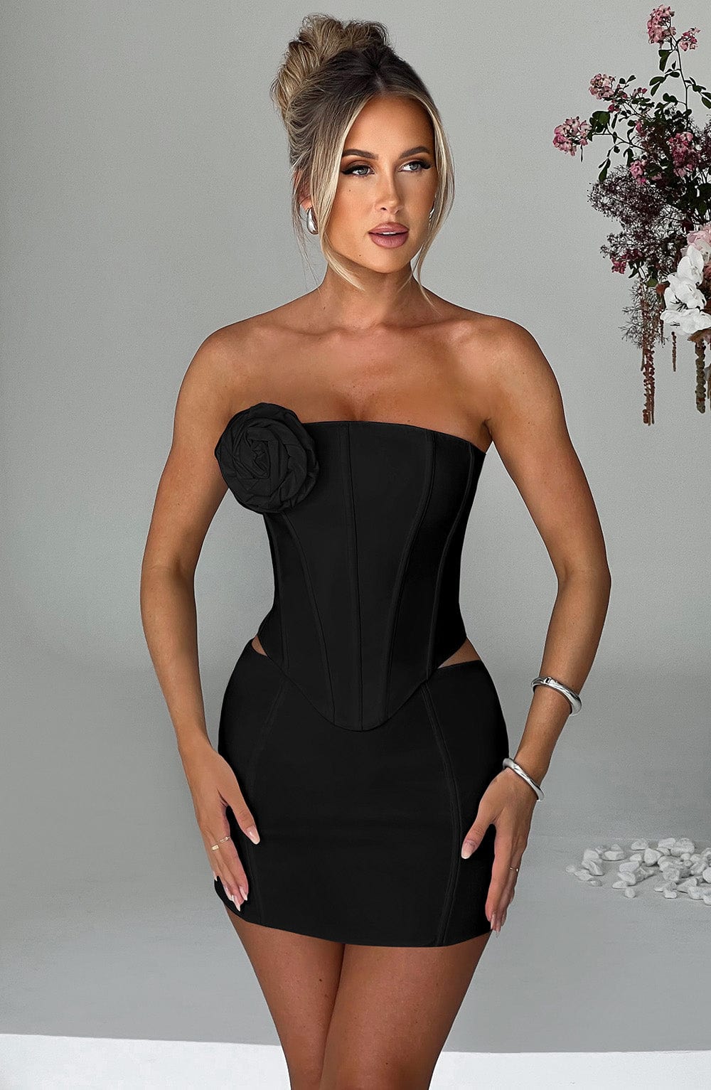 Jacquie Mini Siyah Etek