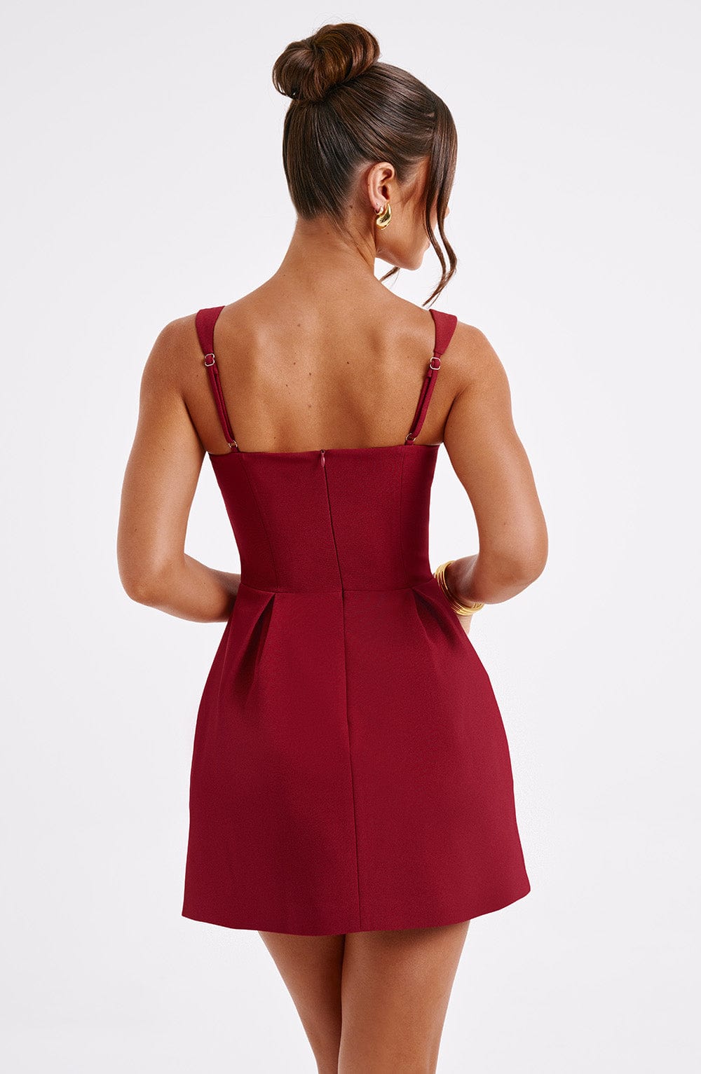 Janiyah Mini Bordo Elbise