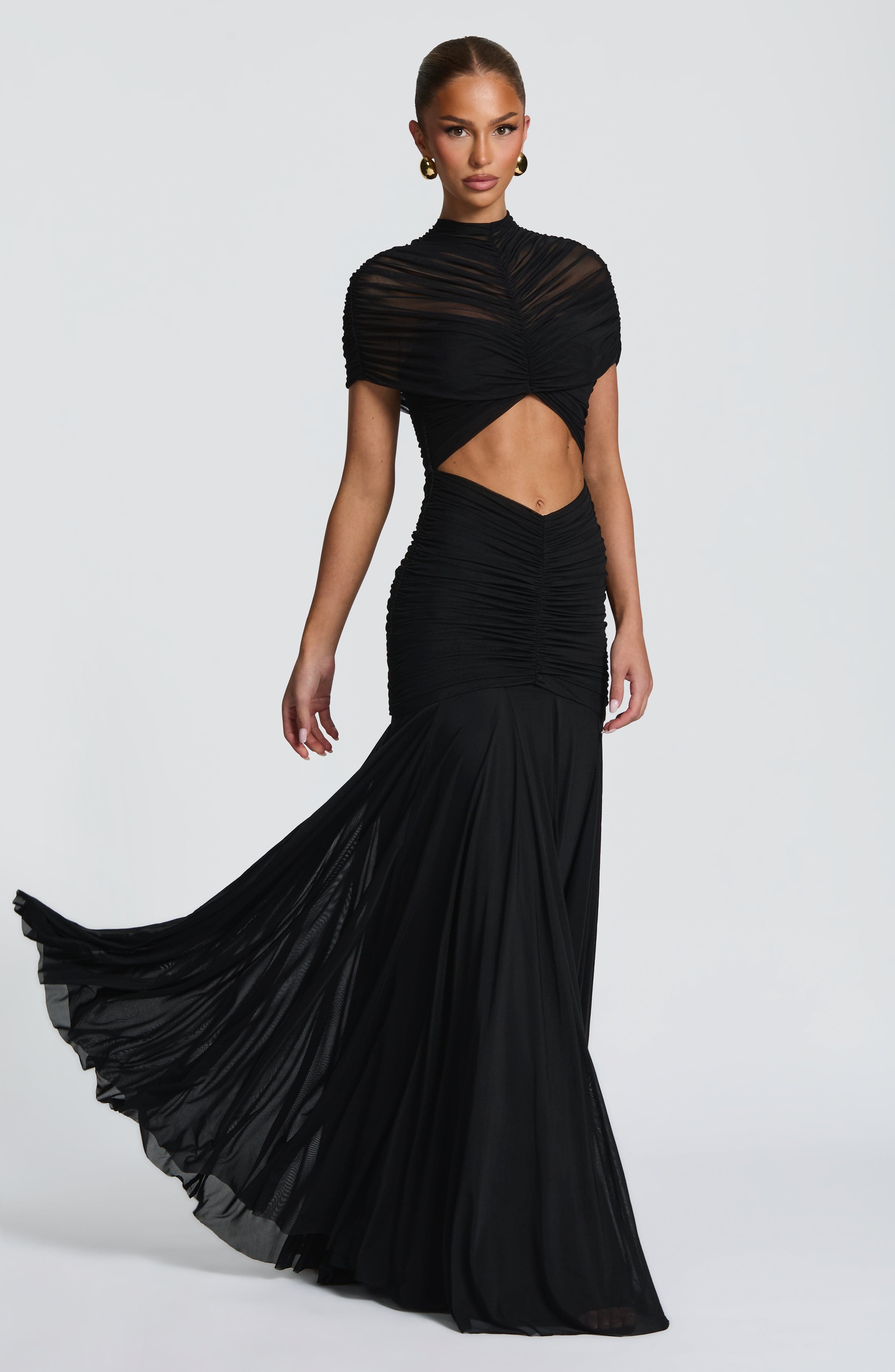 Jaya Siyah Maxi Elbise