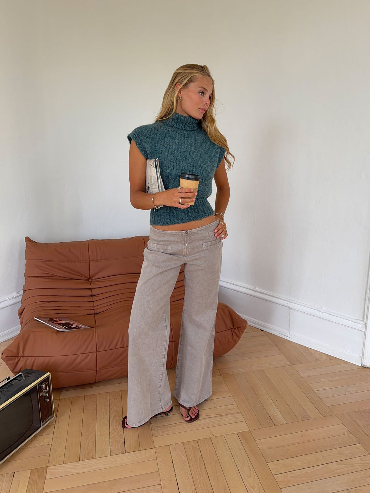 Taupe Gerda Kot Pantolon