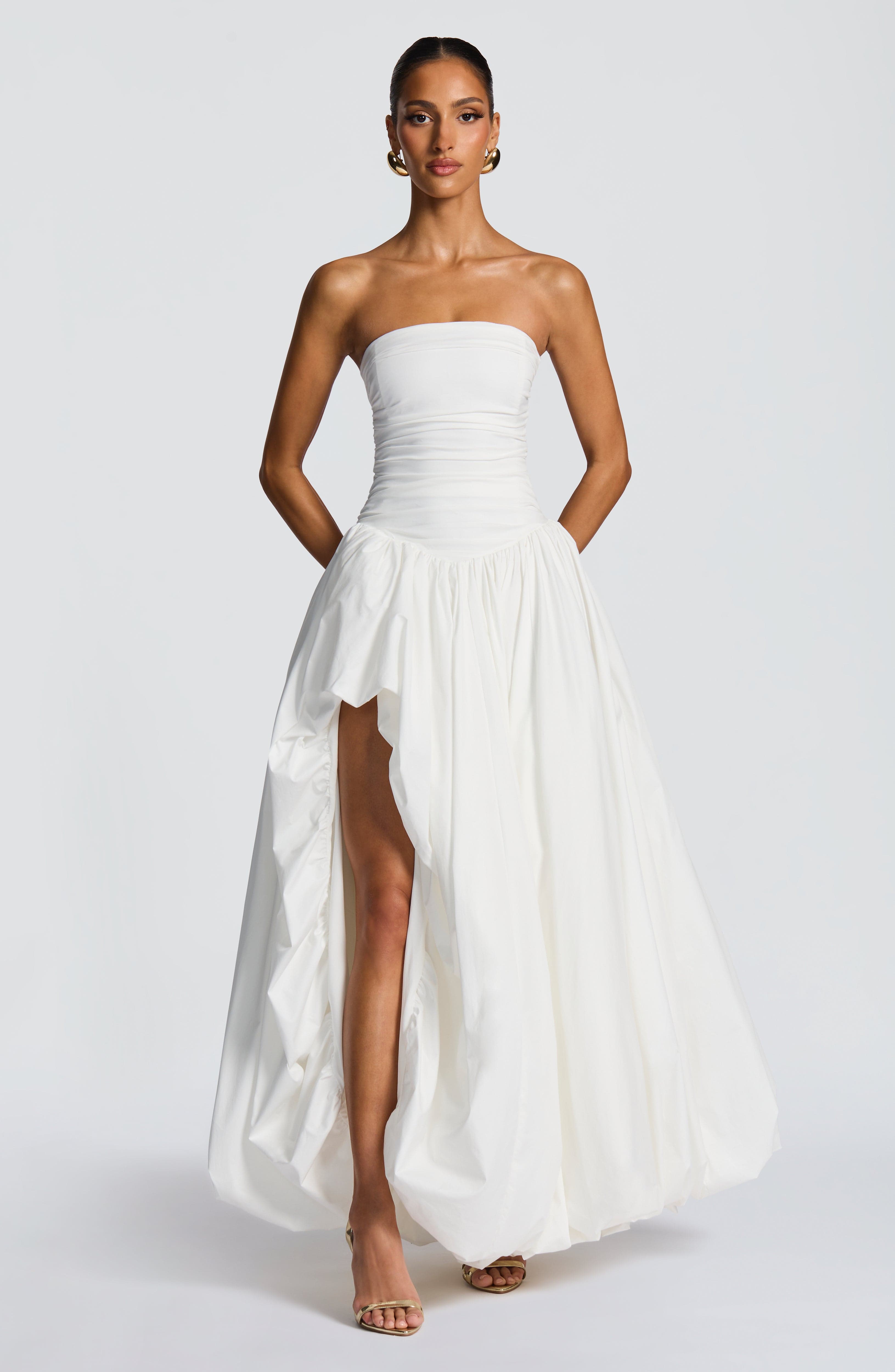 Jillian Maxi Ekru Elbise