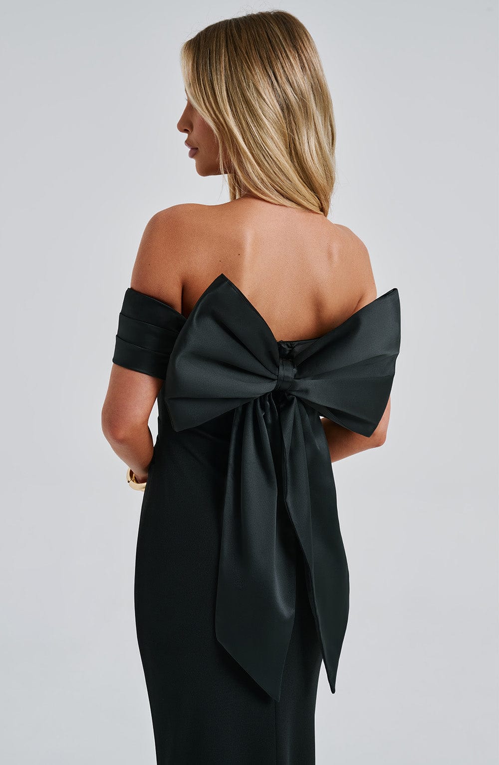 Joanna Siyah Maxi Elbise