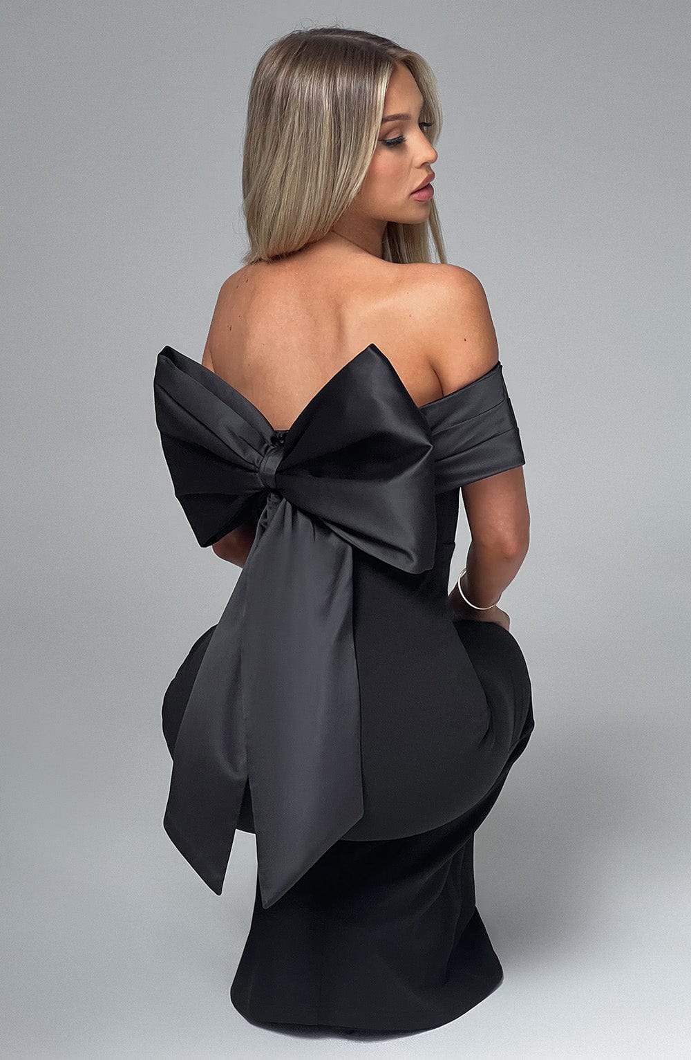 Joanna Siyah Maxi Elbise