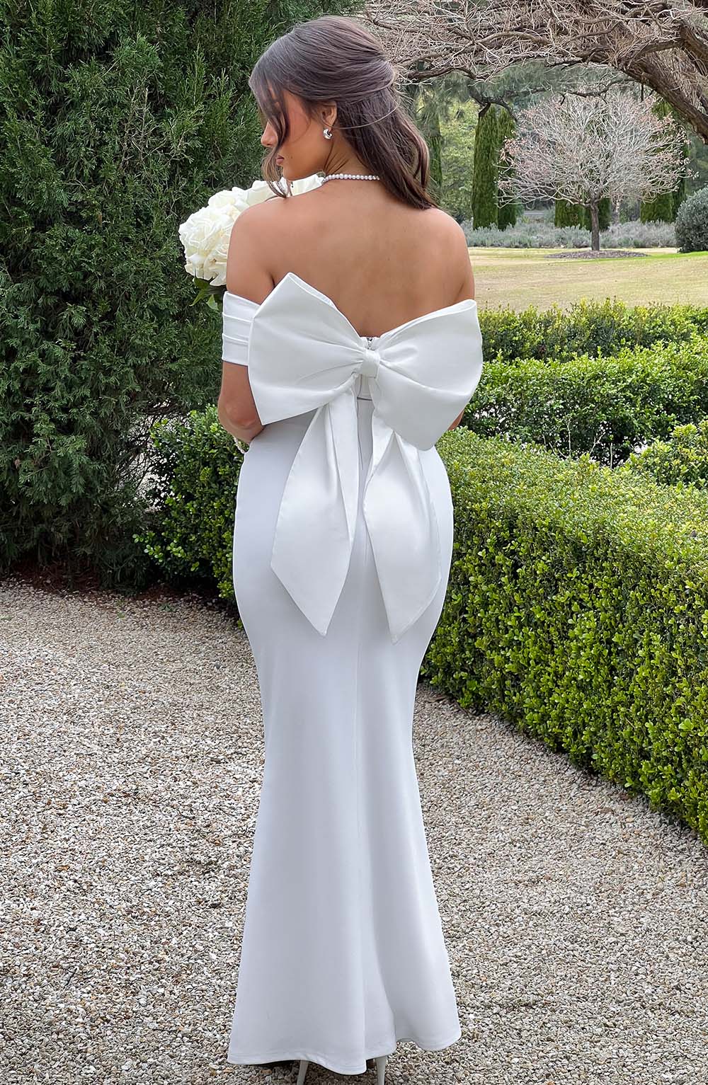 Joanna Maxi Ekru Elbise