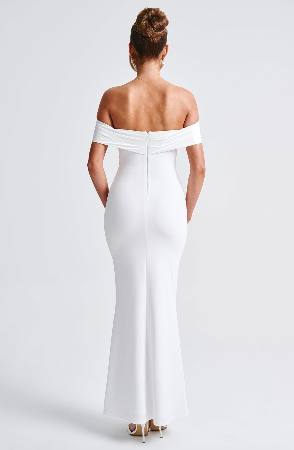 Joanna Maxi Ekru Elbise