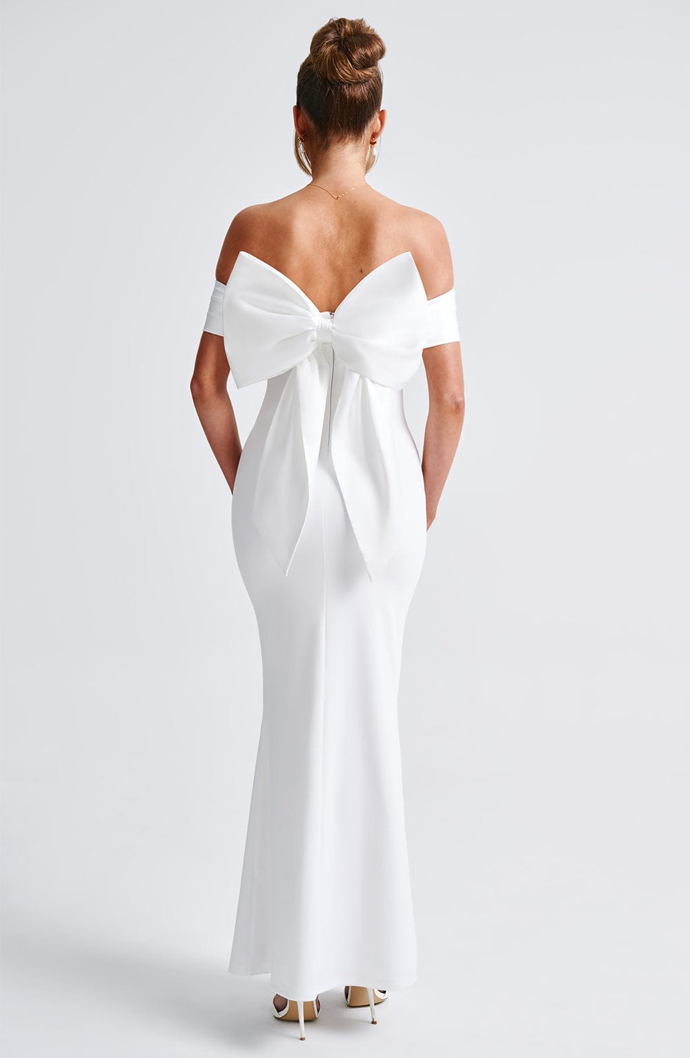 Joanna Maxi Ekru Elbise