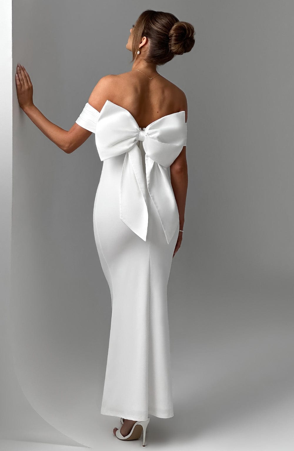 Joanna Maxi Ekru Elbise