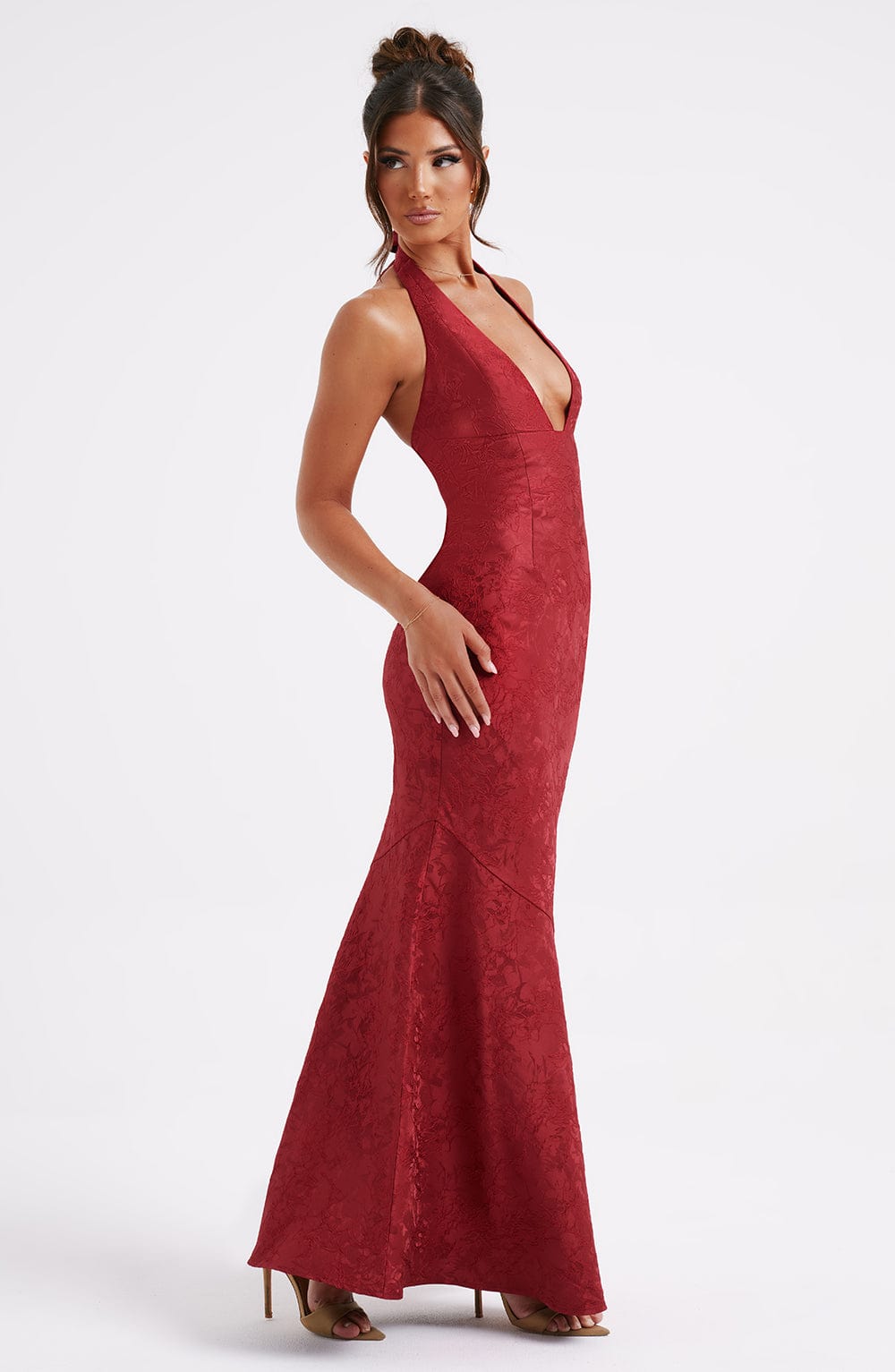 Josephine Kırmızı Maxi Elbise