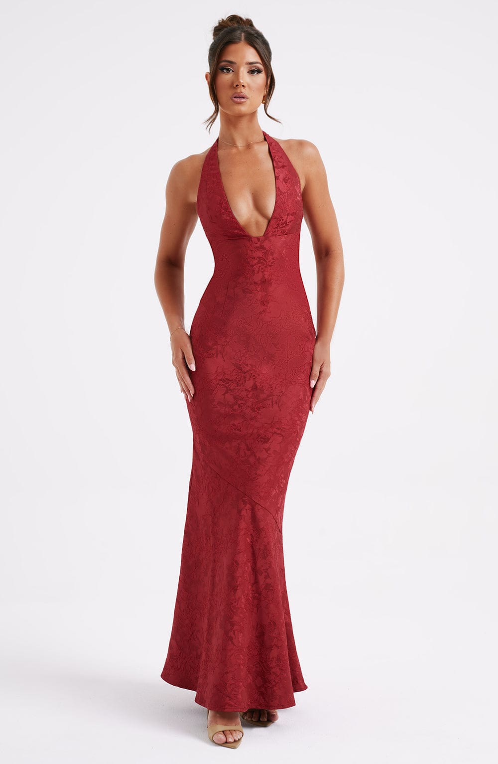 Josephine Kırmızı Maxi Elbise