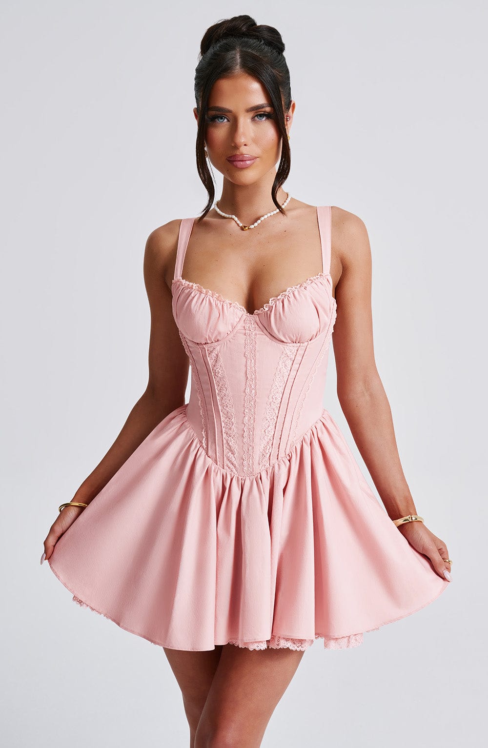 Josie Mini Pembe Elbise