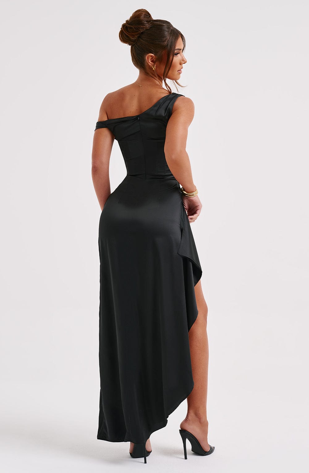 Siyah Juliene Maxi Elbise