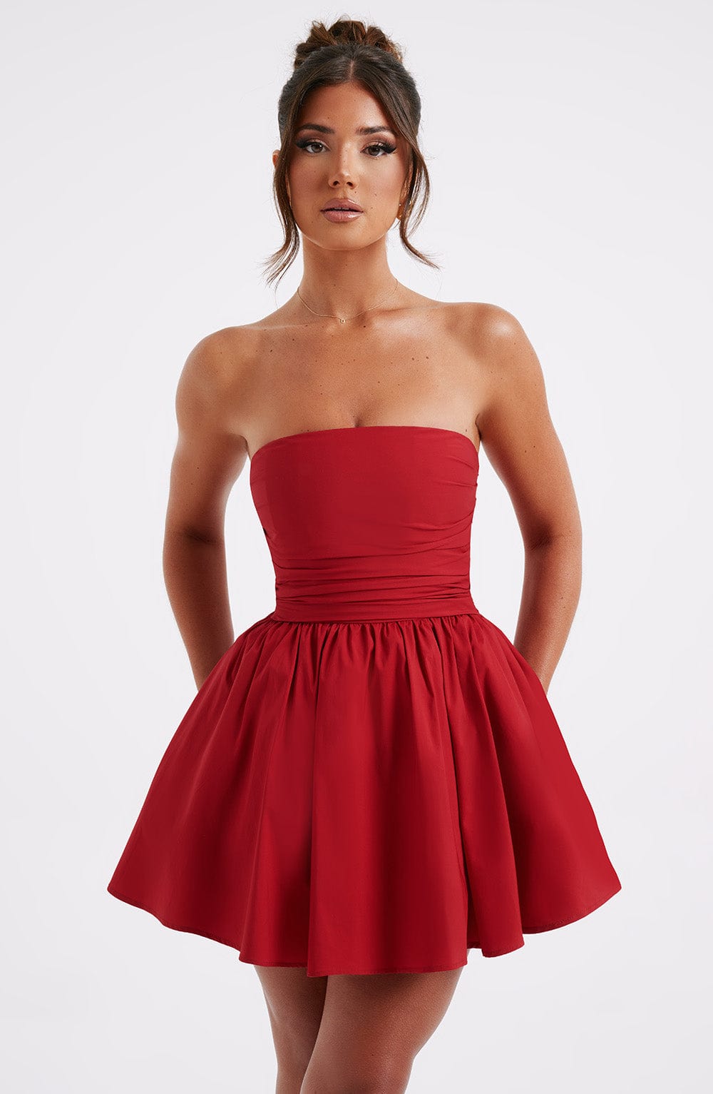 Katrina Kırmızı Mini Elbise