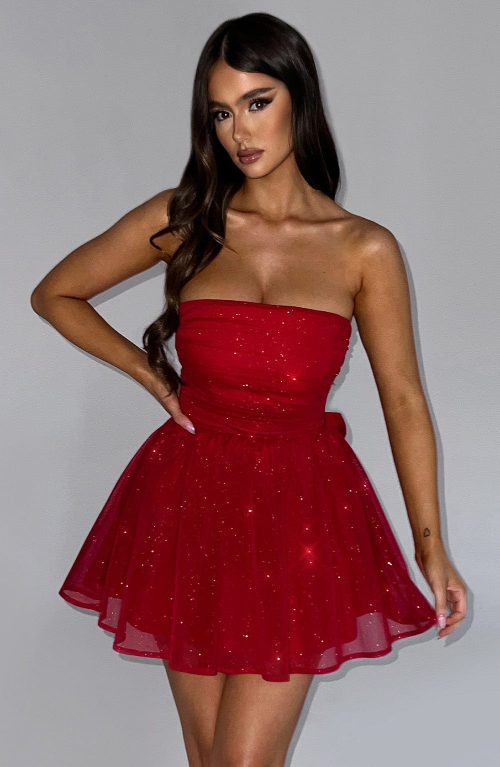 Katrina Mini Kırmızı Elbise
