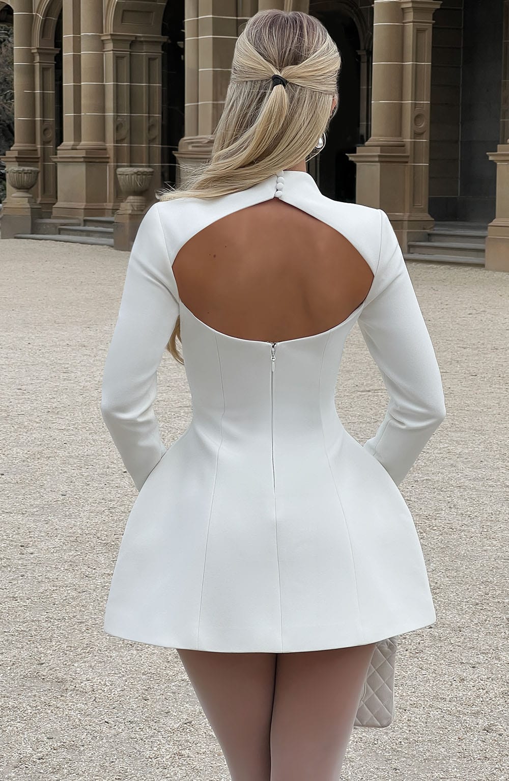 Kelly Mini Krem Elbise