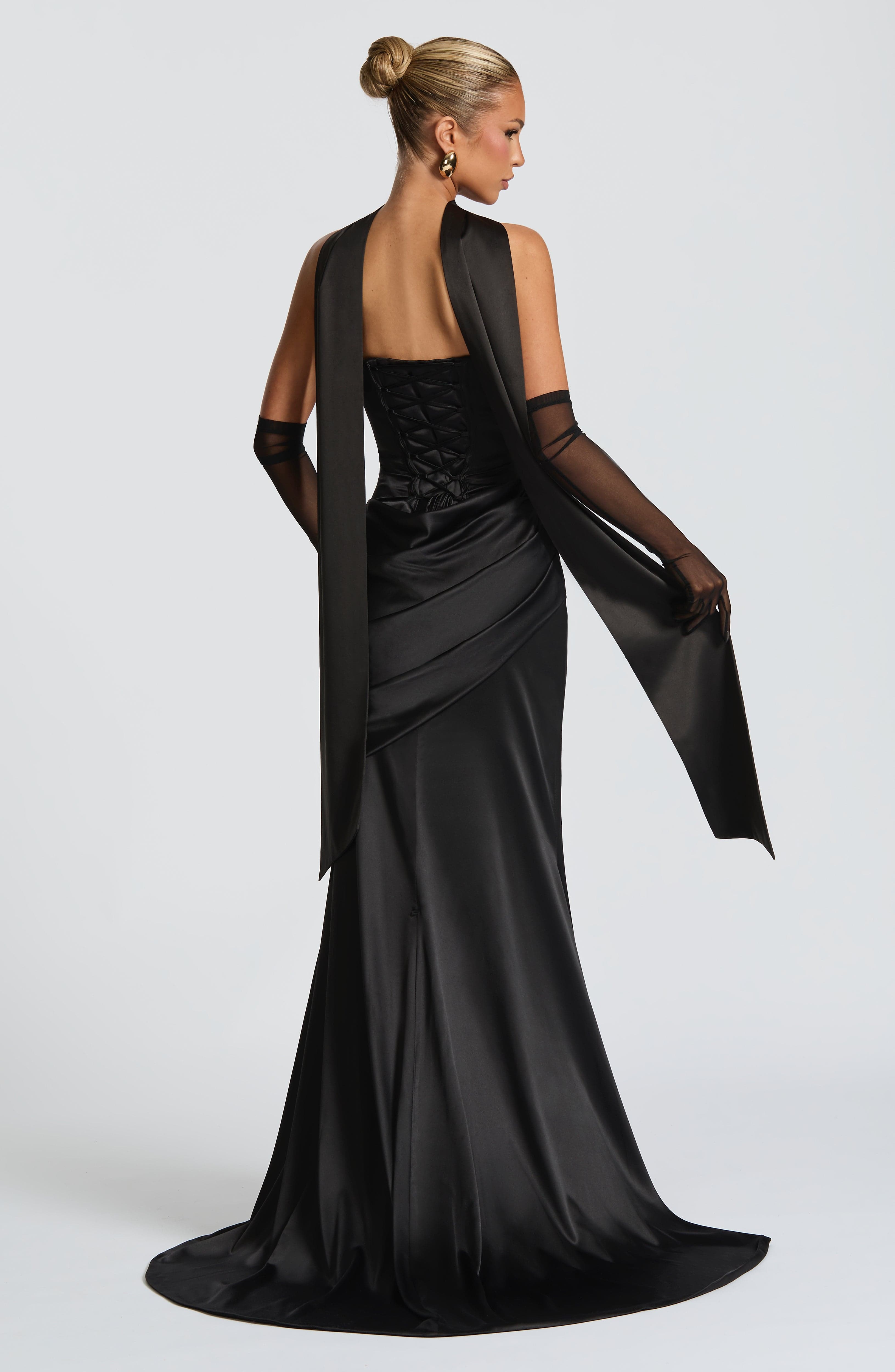Kensington Maxi Siyah Elbise