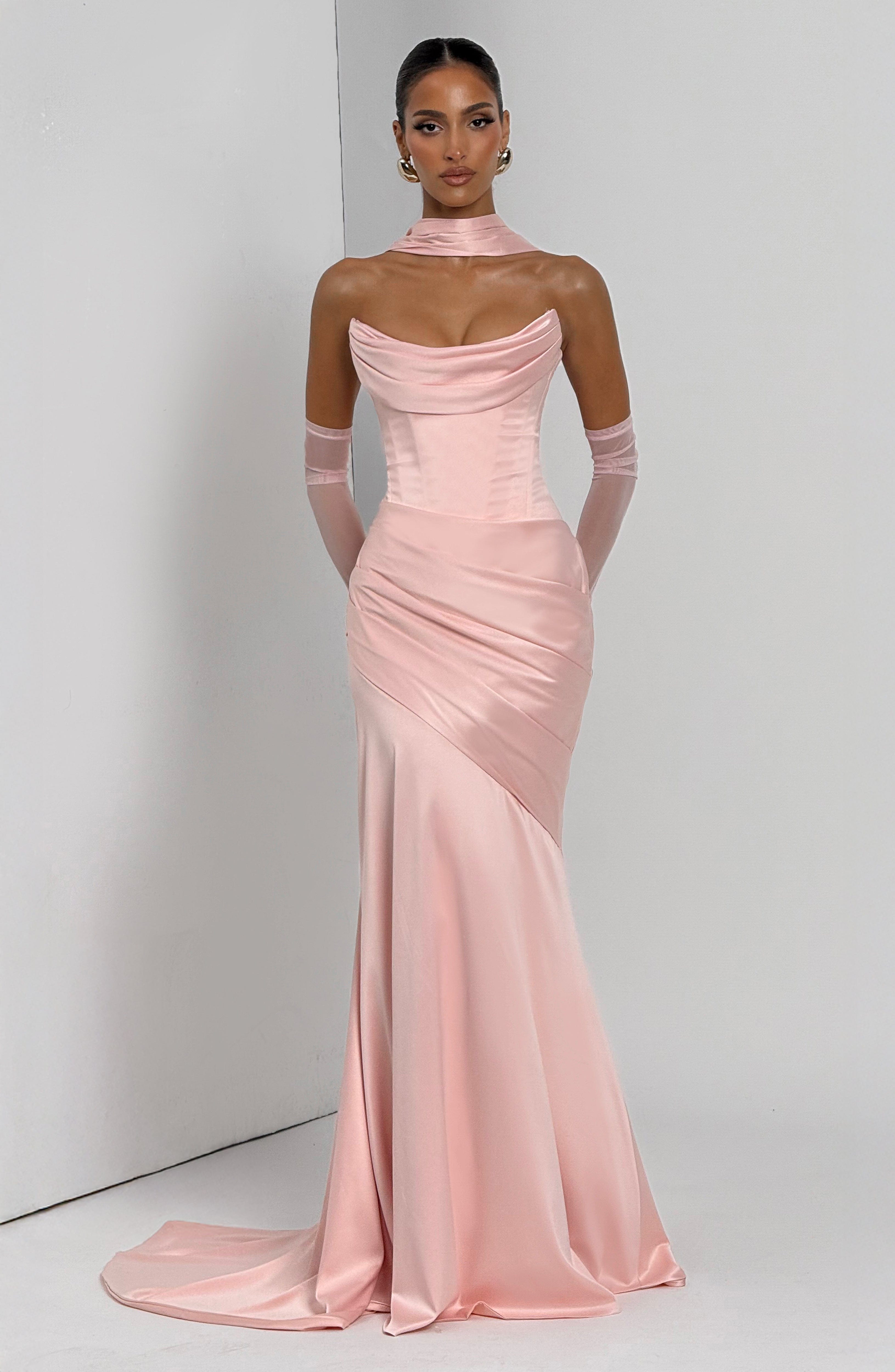 Kensington Pembe Maxi Elbise