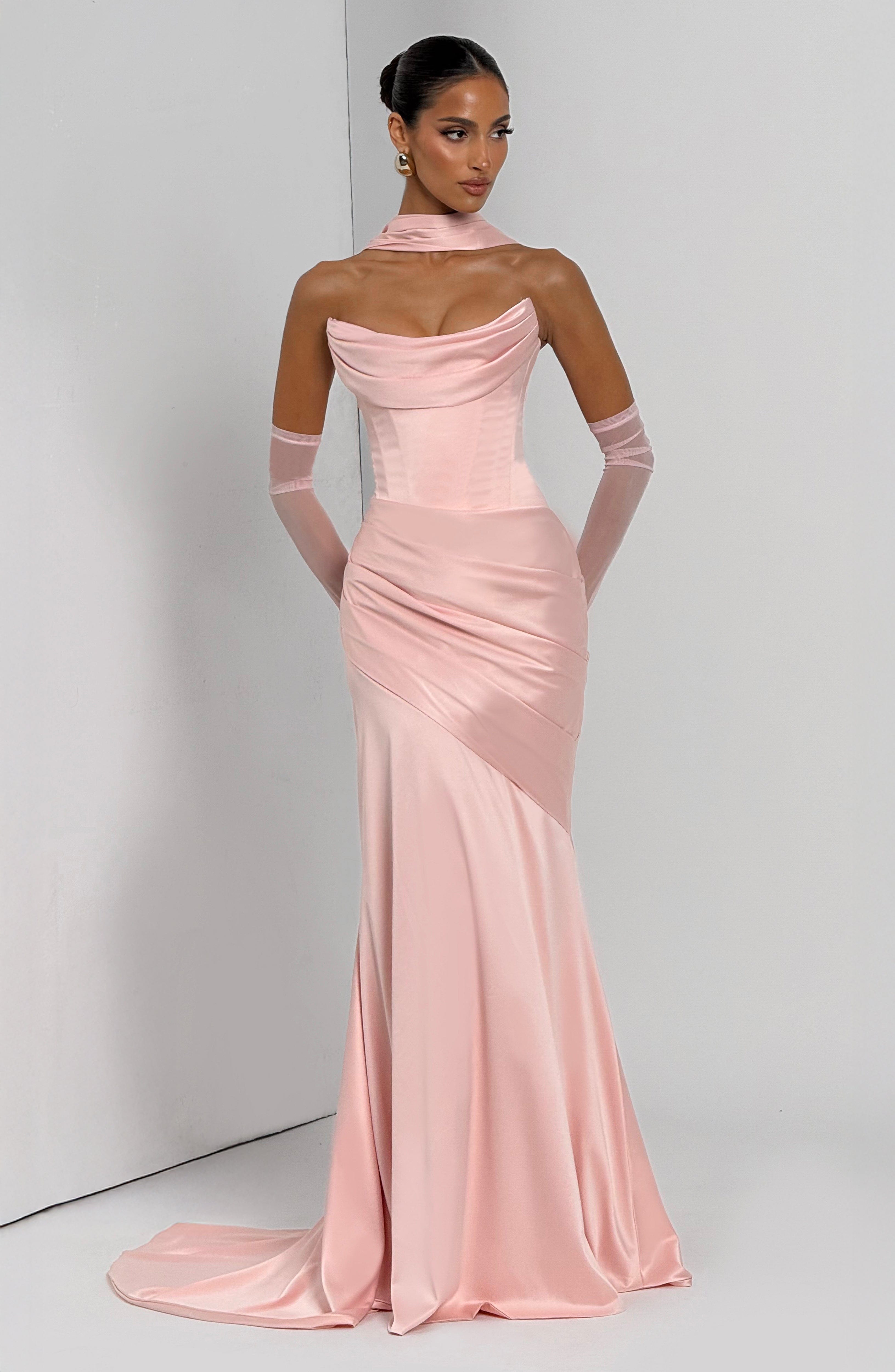 Kensington Pembe Maxi Elbise