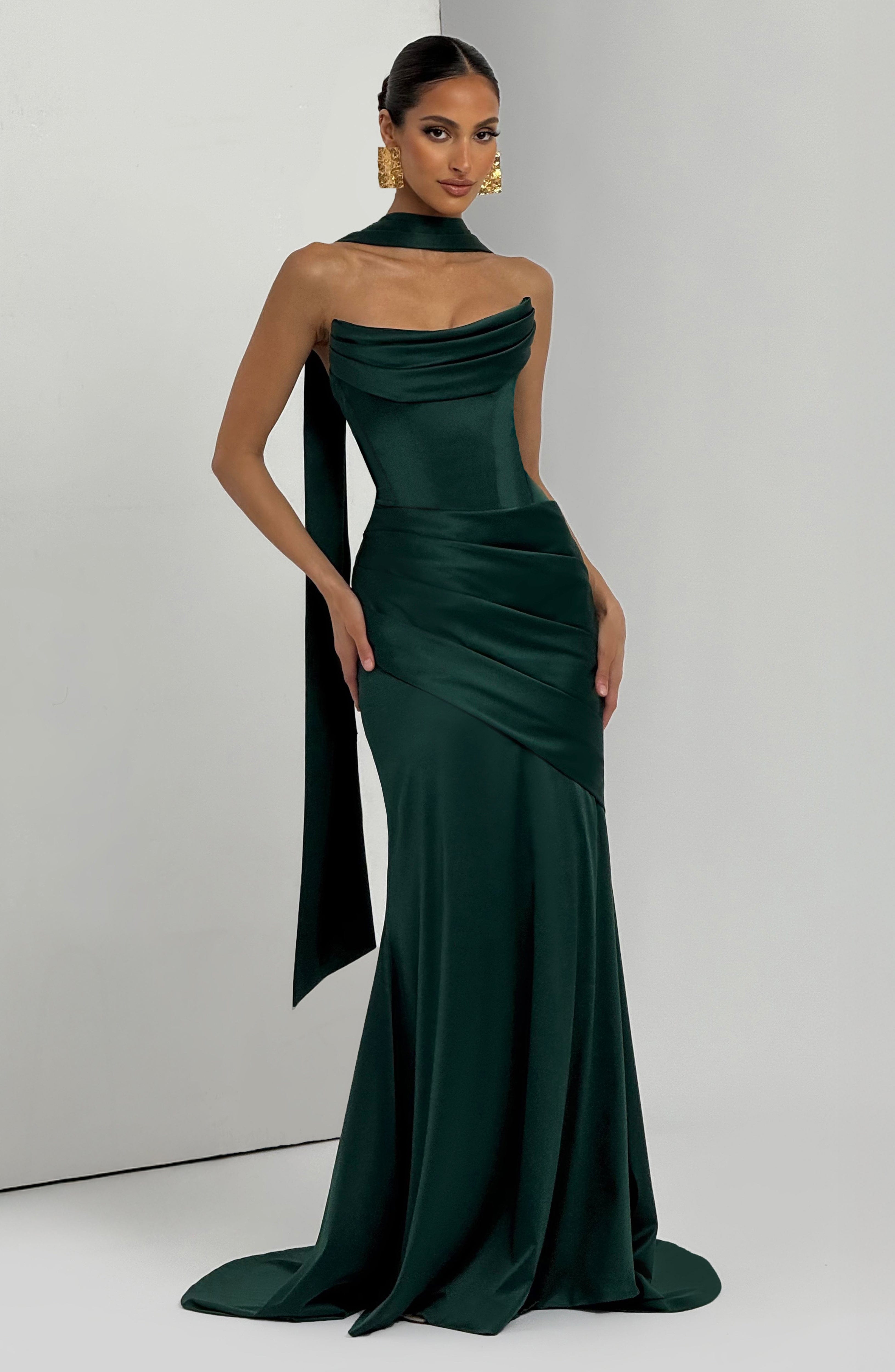 Kensington Zümrüt Maxi Elbise
