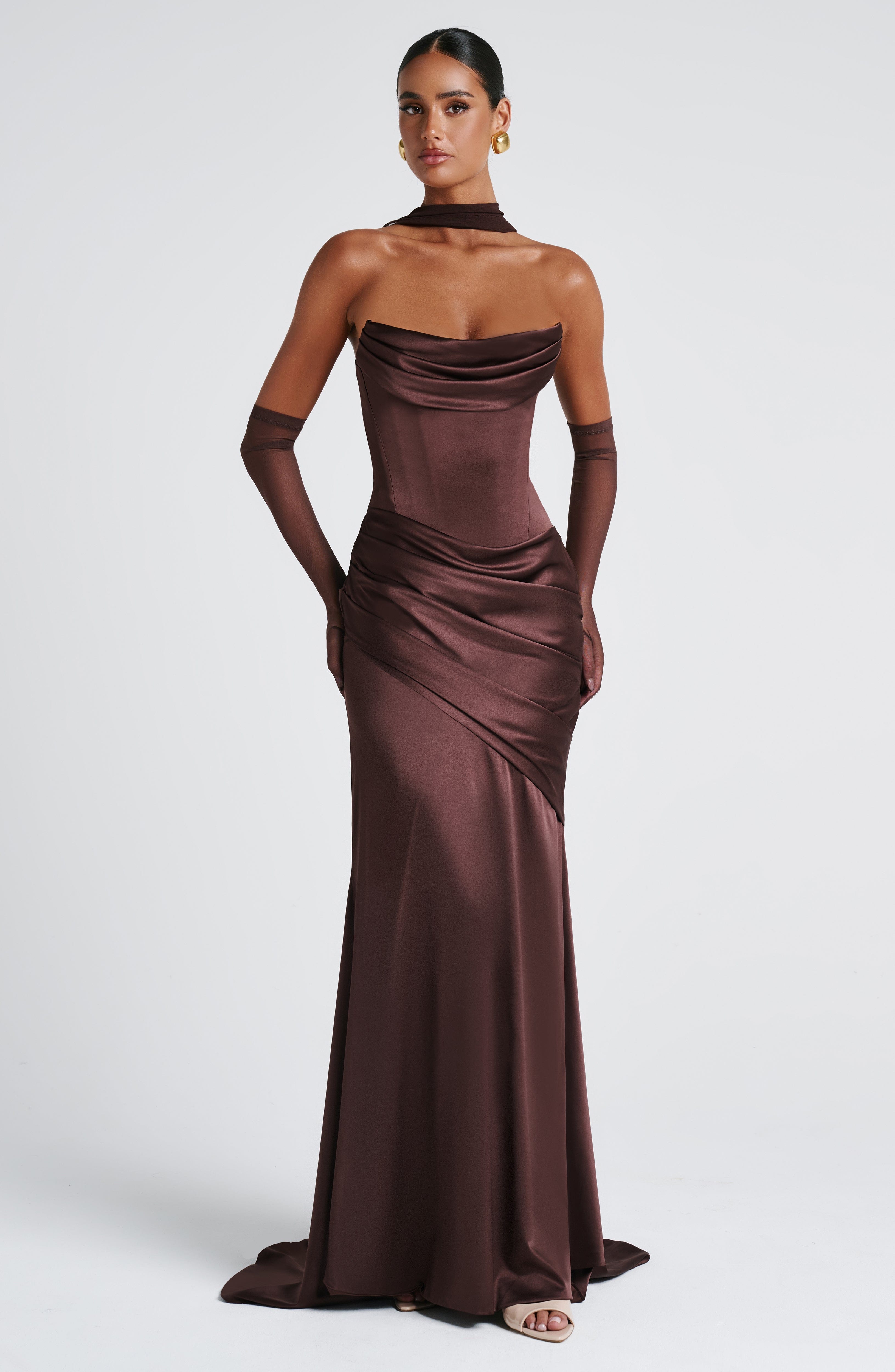 Kensington Maxi Erik Moru Elbise