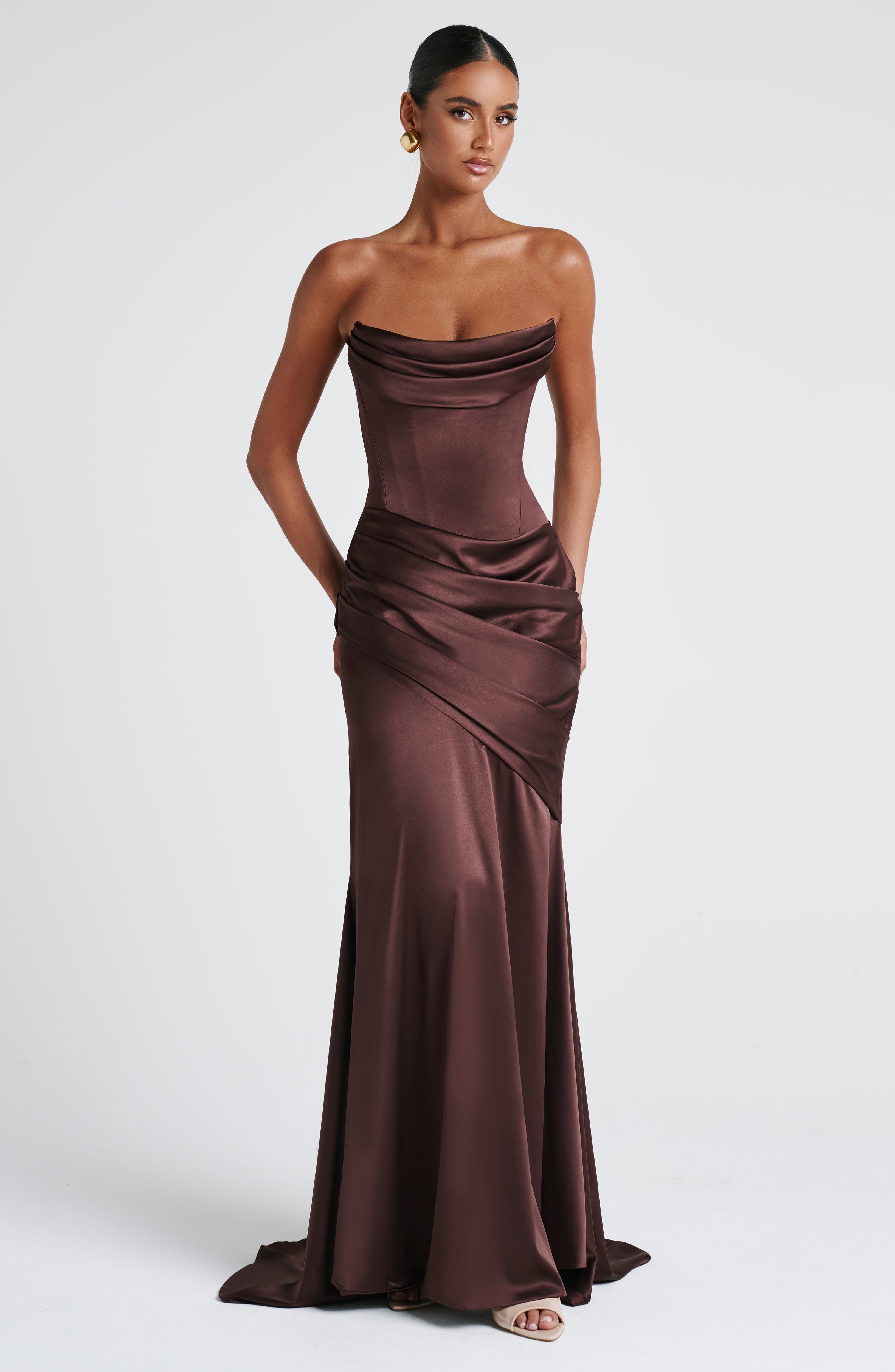 Kensington Maxi Erik Moru Elbise