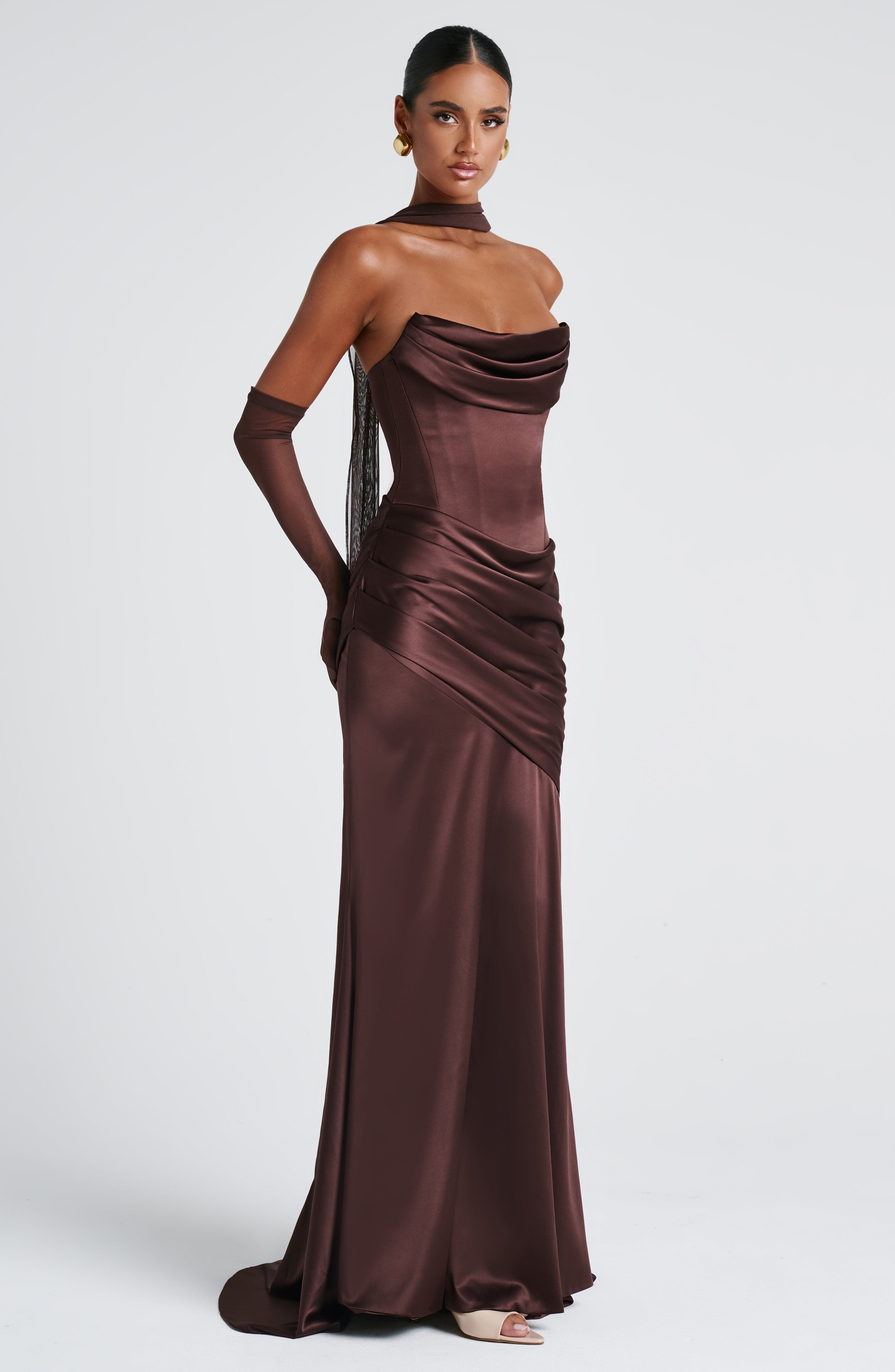 Kensington Maxi Erik Moru Elbise