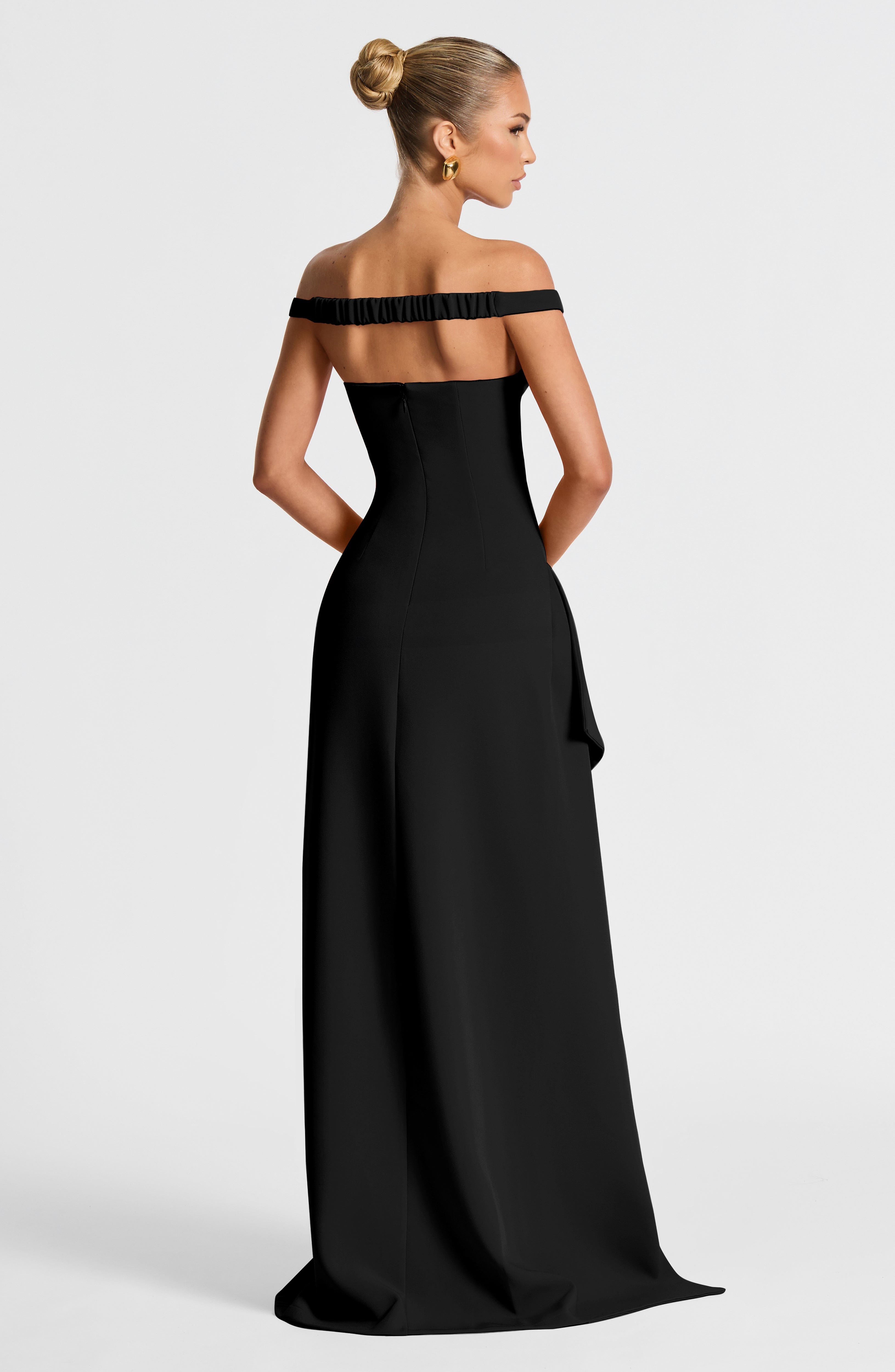 Khalesia Siyah Maxi Elbise