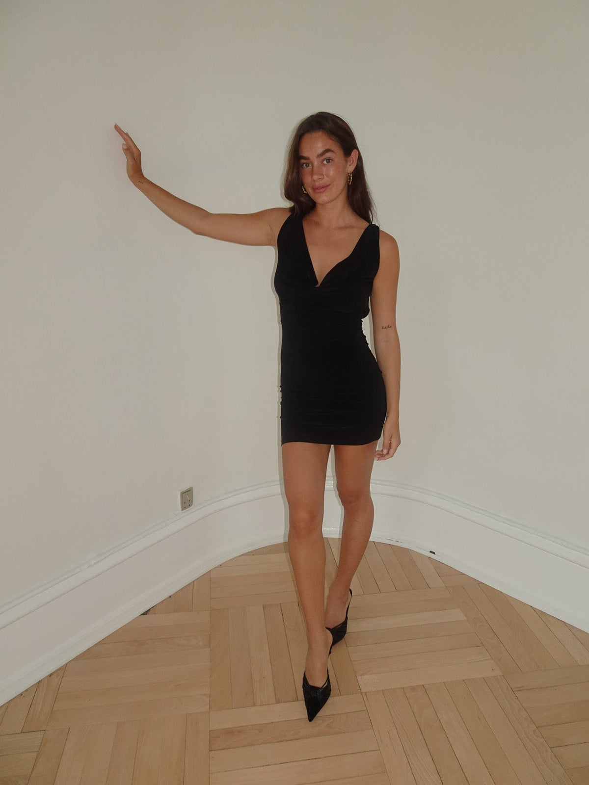 Floranne Siyah Elbise