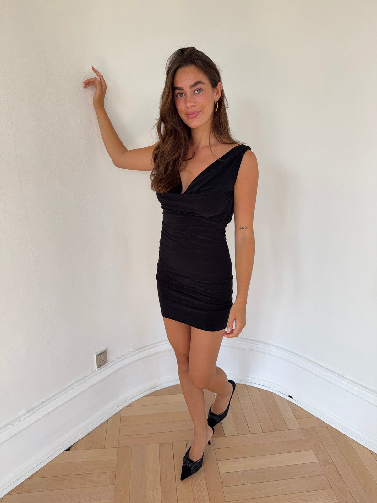 Floranne Siyah Elbise
