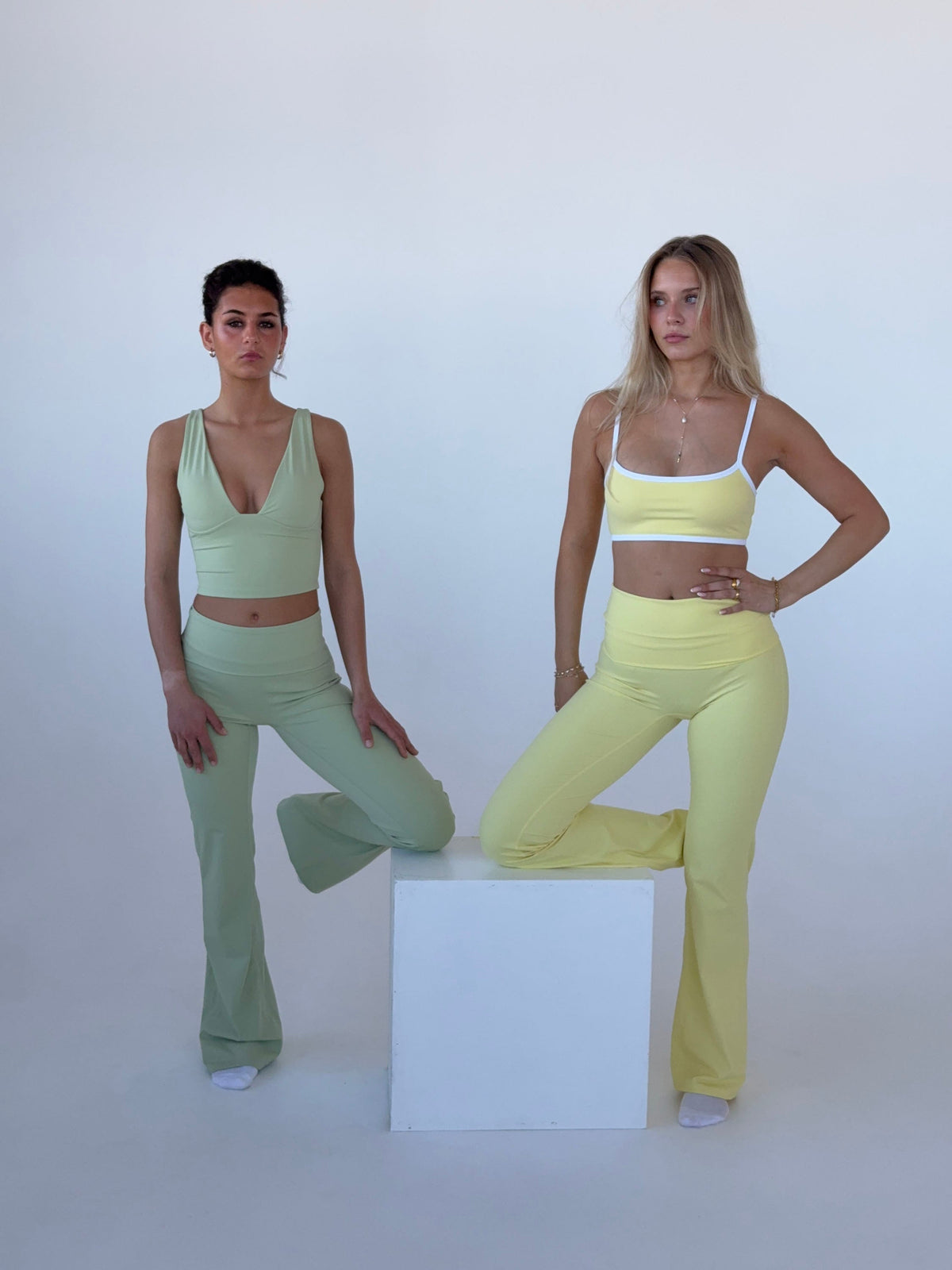 Premium Tereyağı Renk Geniş Paça Pantolon