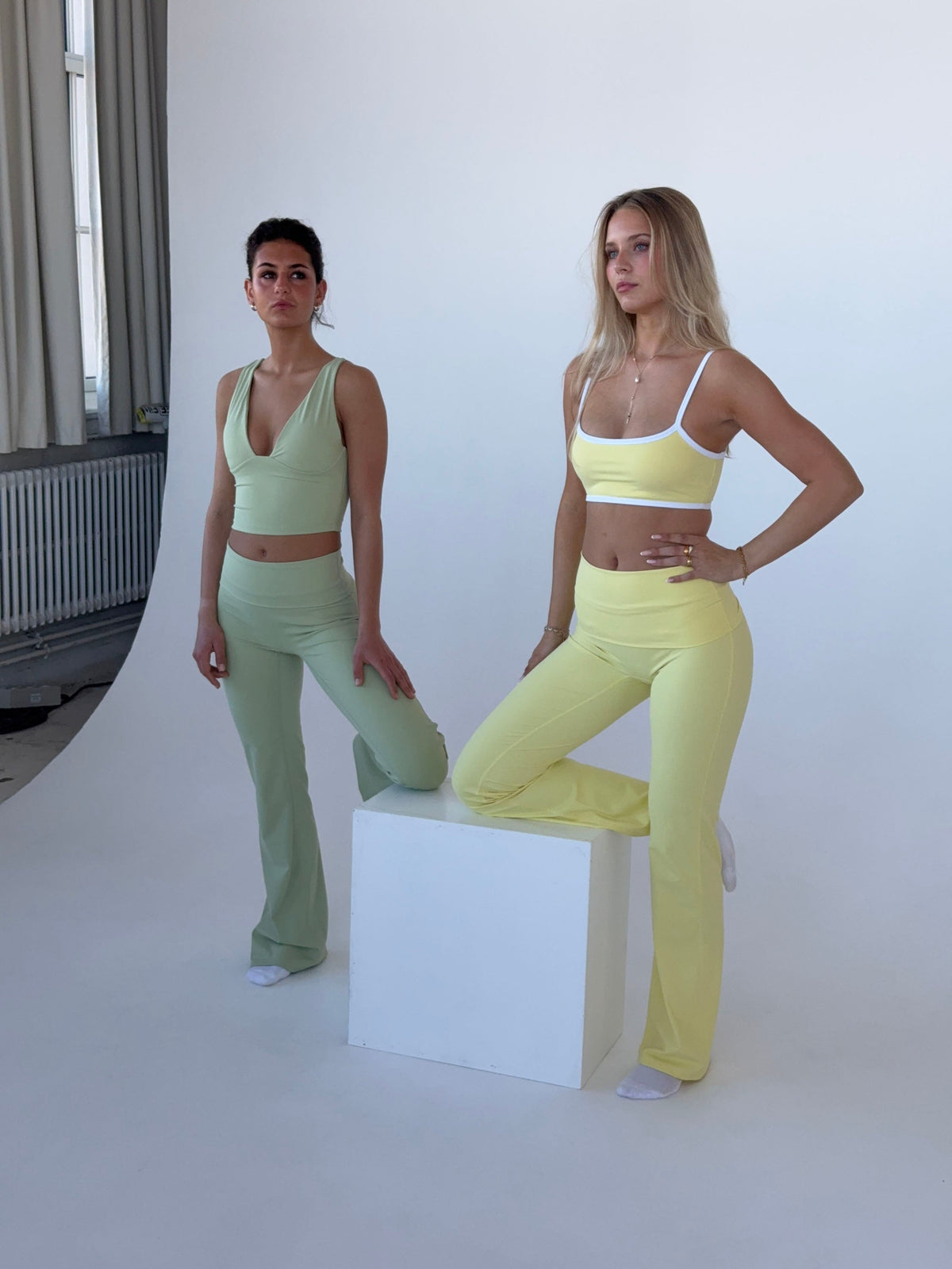 Premium Tereyağı Renk Geniş Paça Pantolon